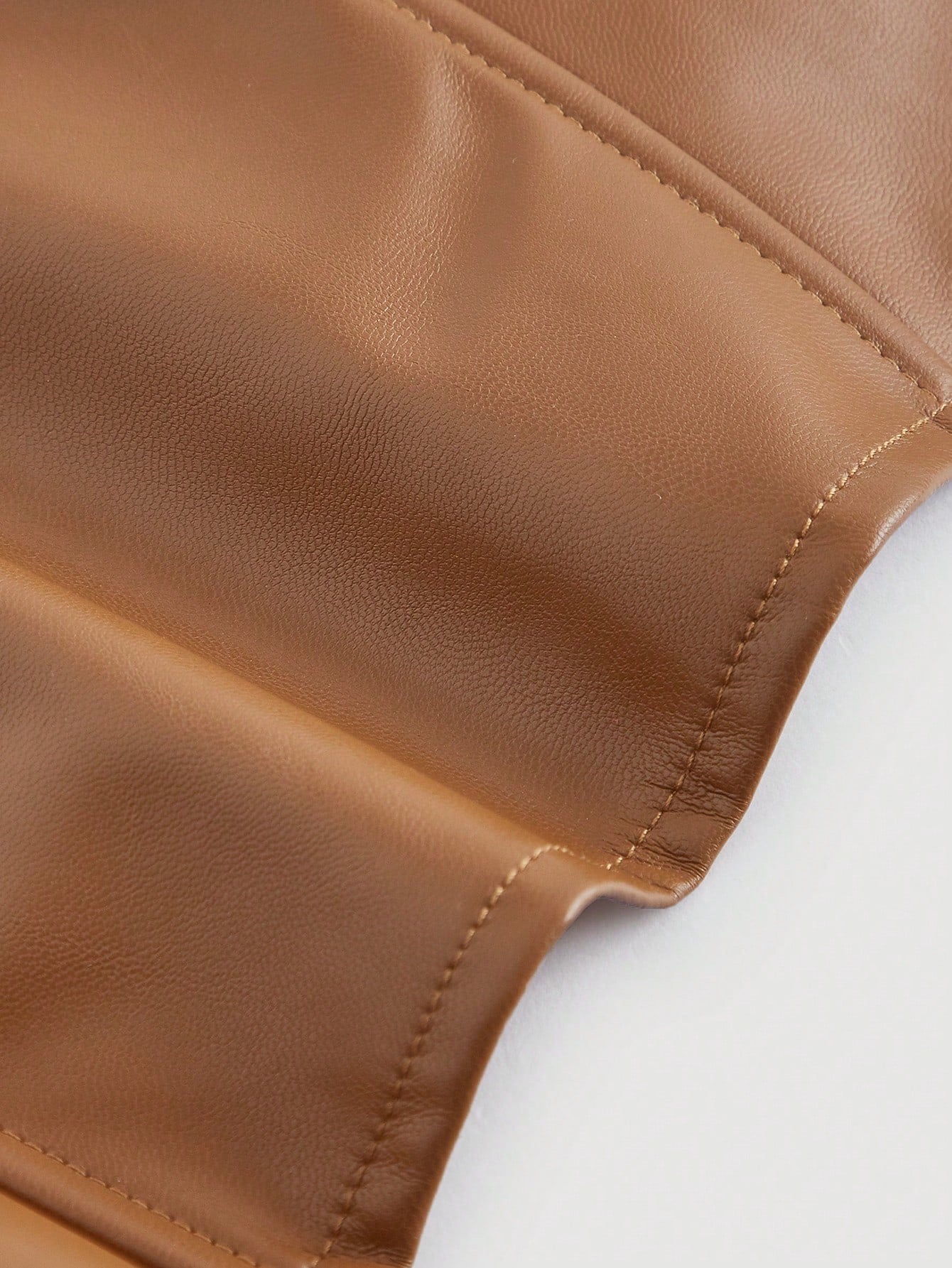 PU Leather Strapless Corset
