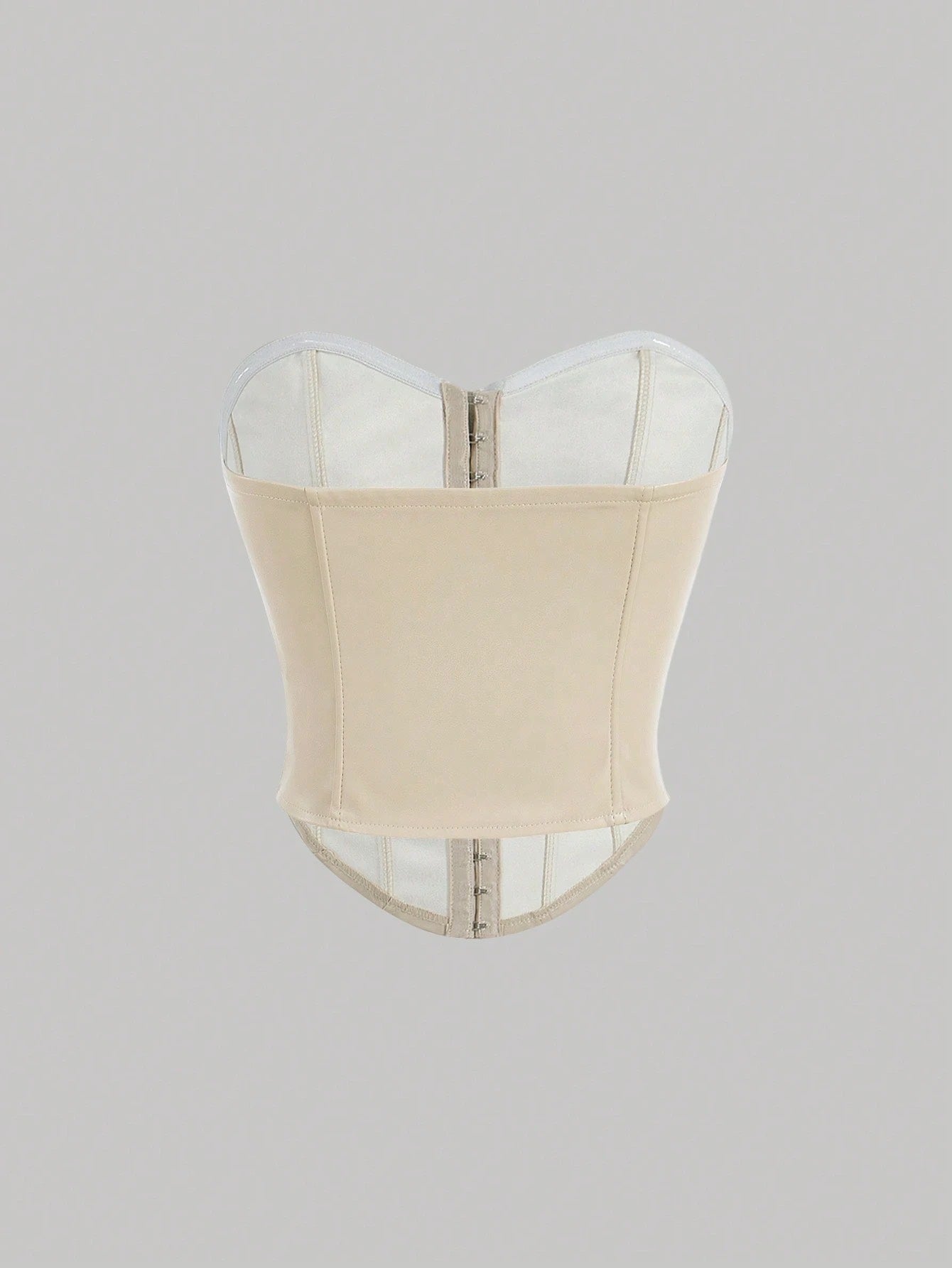 PU Leather Strapless Corset