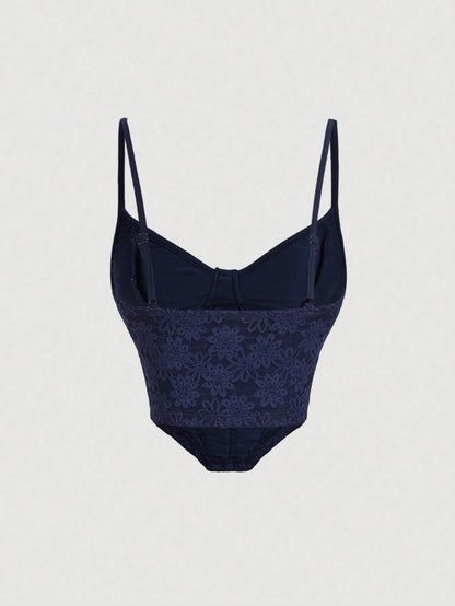 Bow Knot Lace Trim Cami