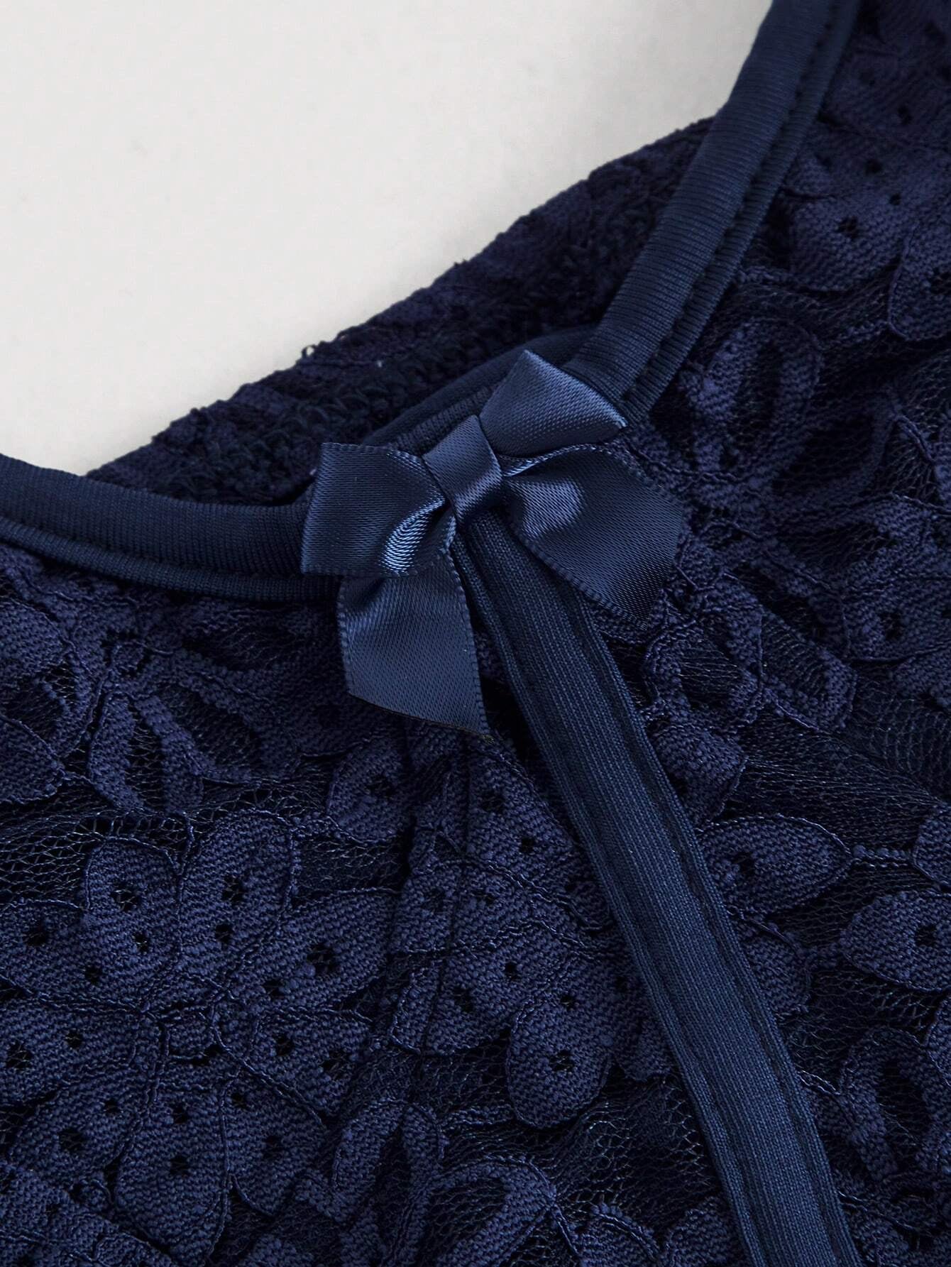 Bow Knot Lace Trim Cami