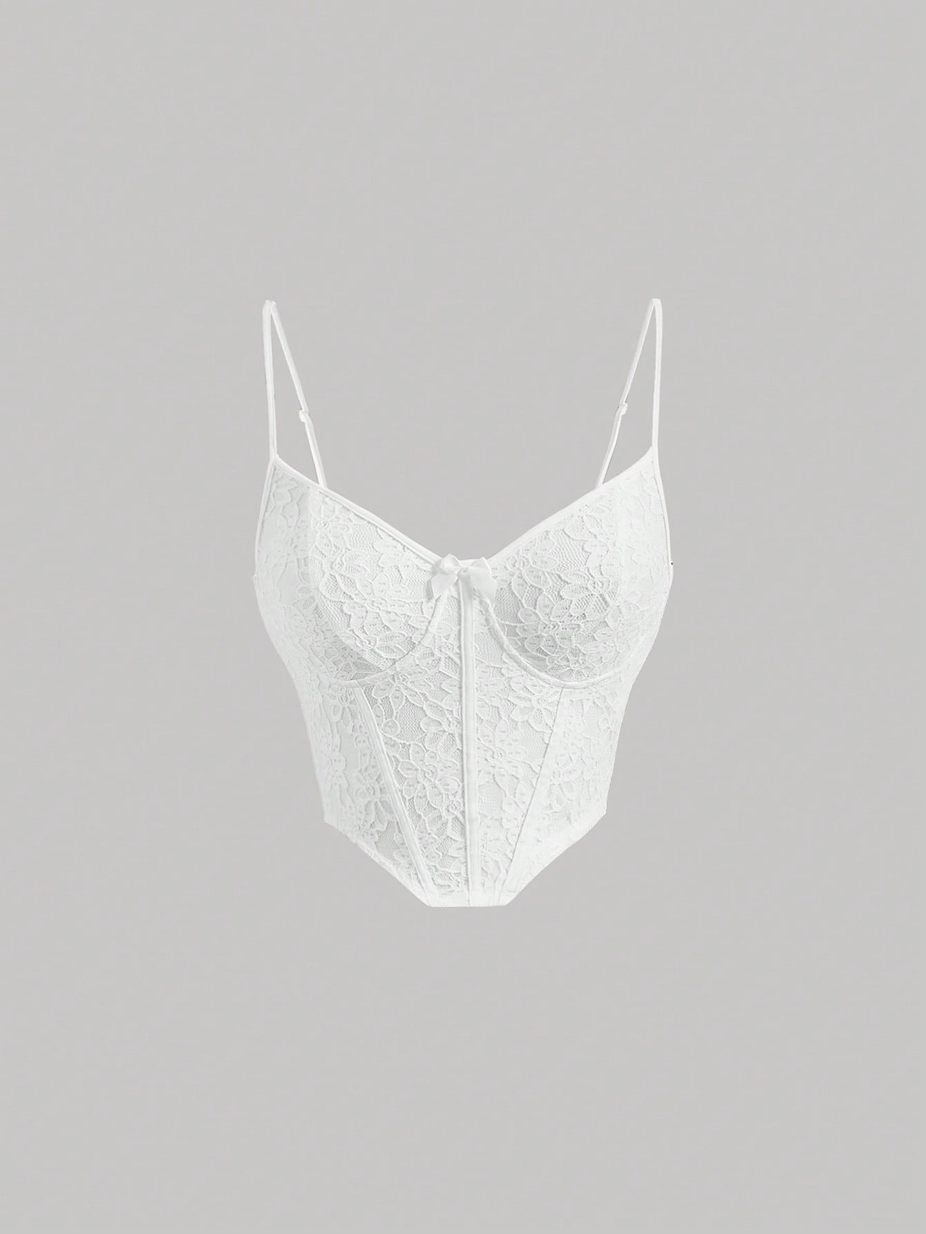 Bow Knot Lace Trim Cami