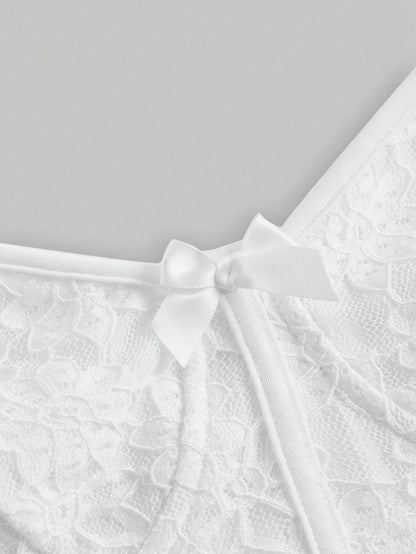 Bow Knot Lace Trim Cami