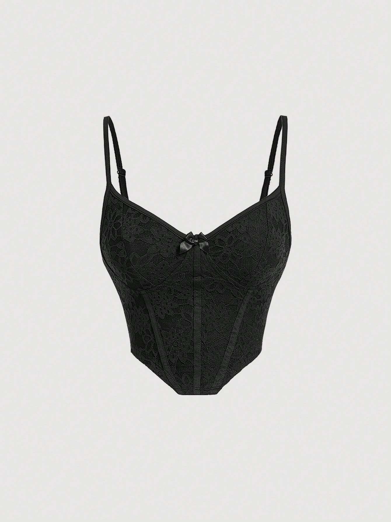 Bow Knot Lace Trim Cami