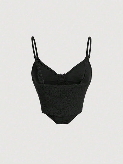 Bow Knot Lace Trim Cami
