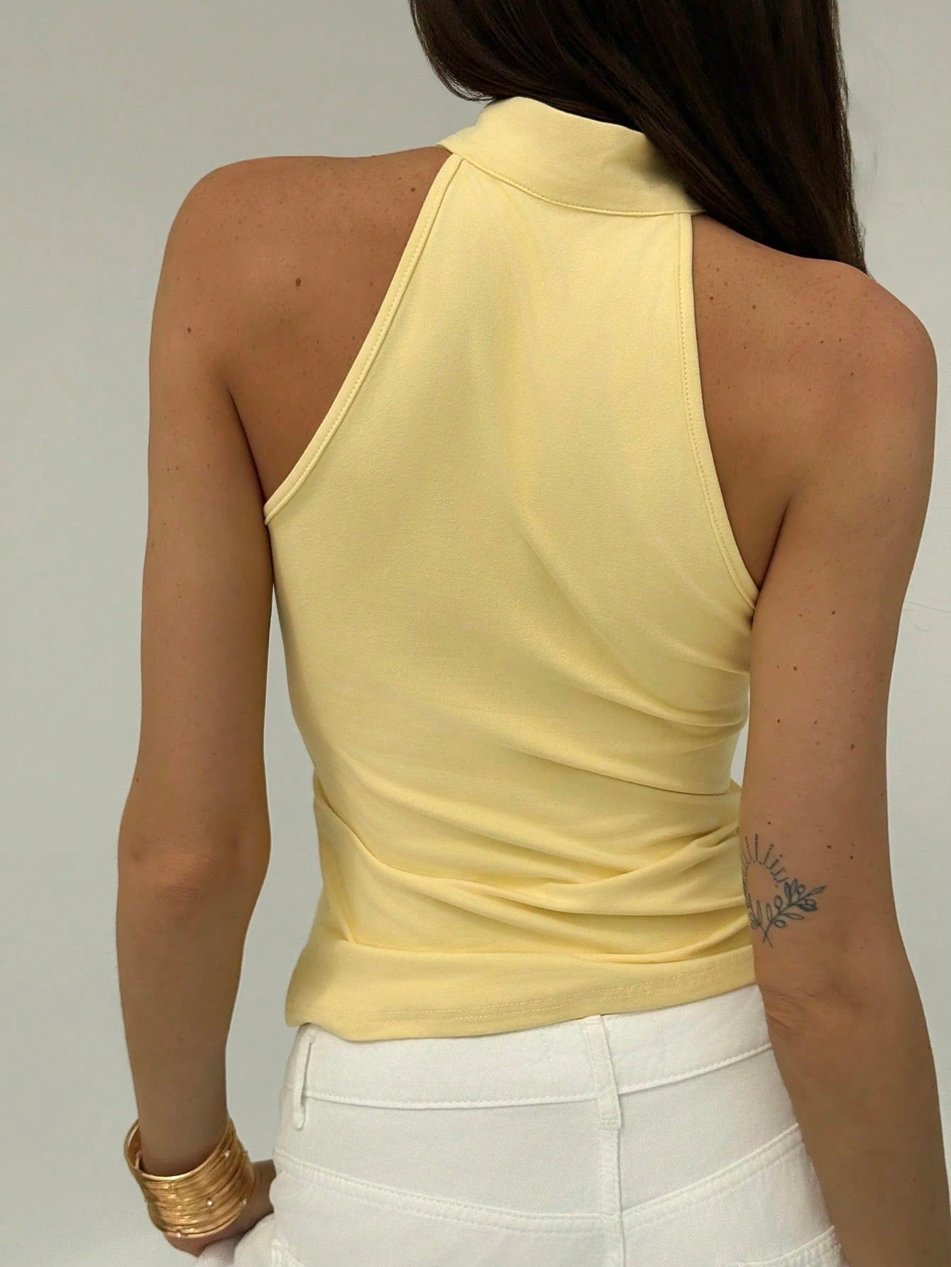 Metal Accent Halter Tank