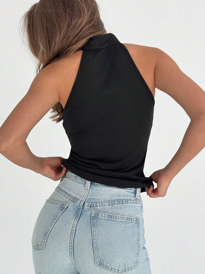 Metal Accent Halter Tank