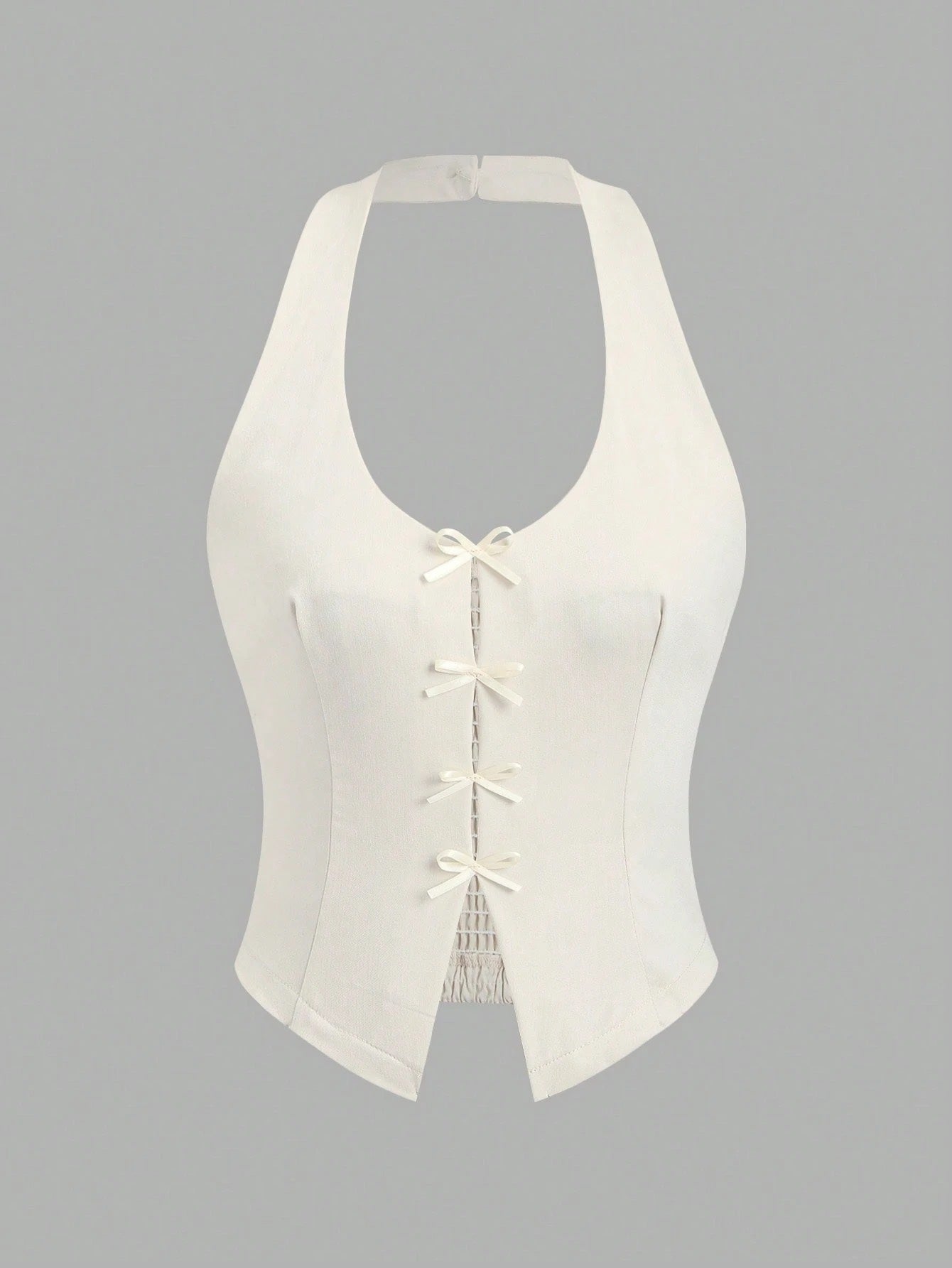 Bow Backless Halter Top