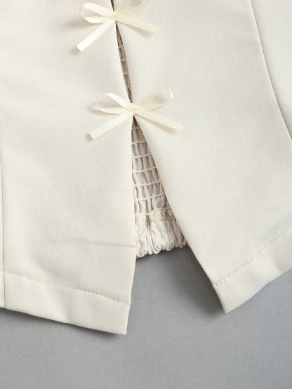 Bow Backless Halter Top