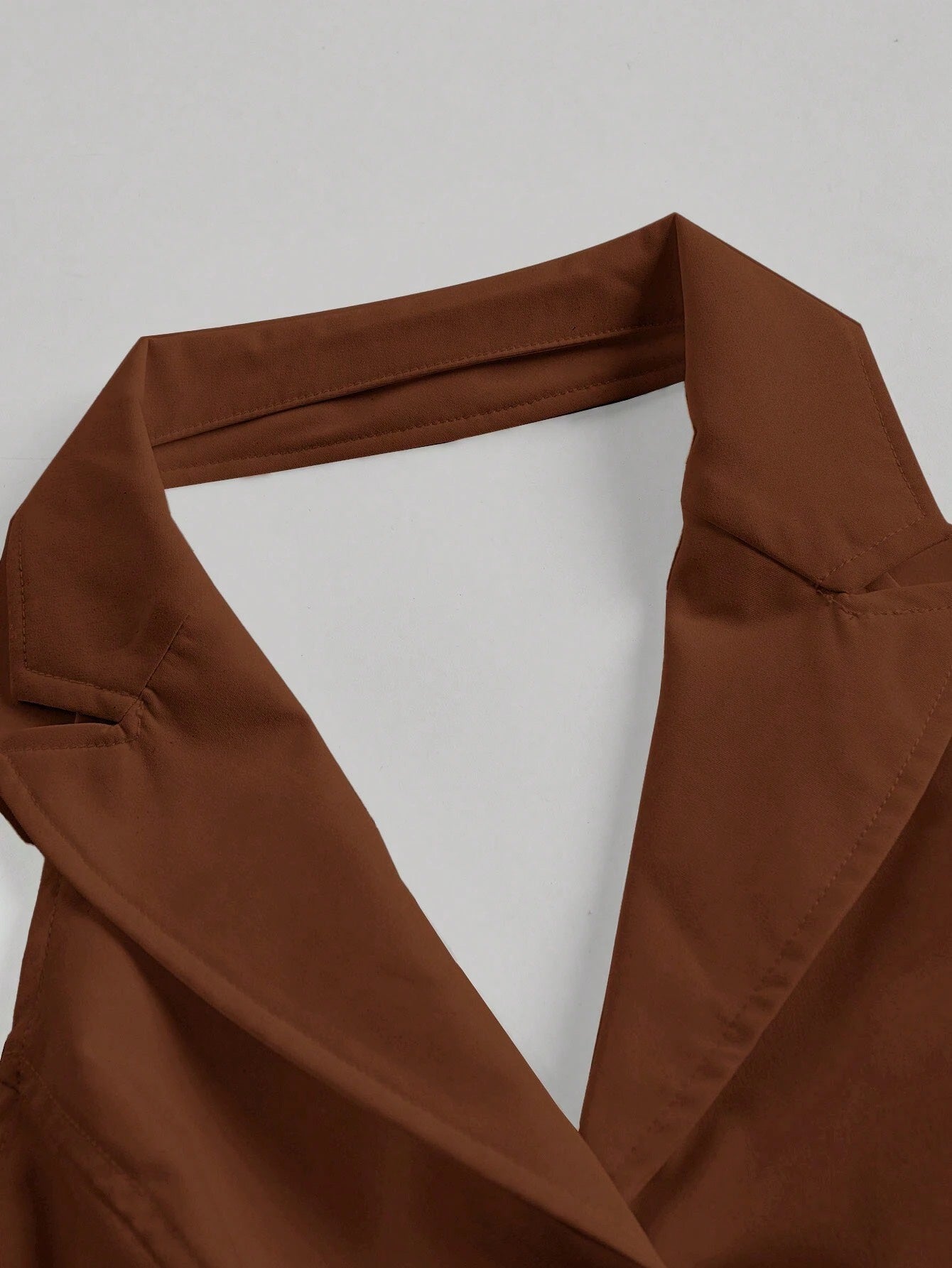Button-Front Backless Halter