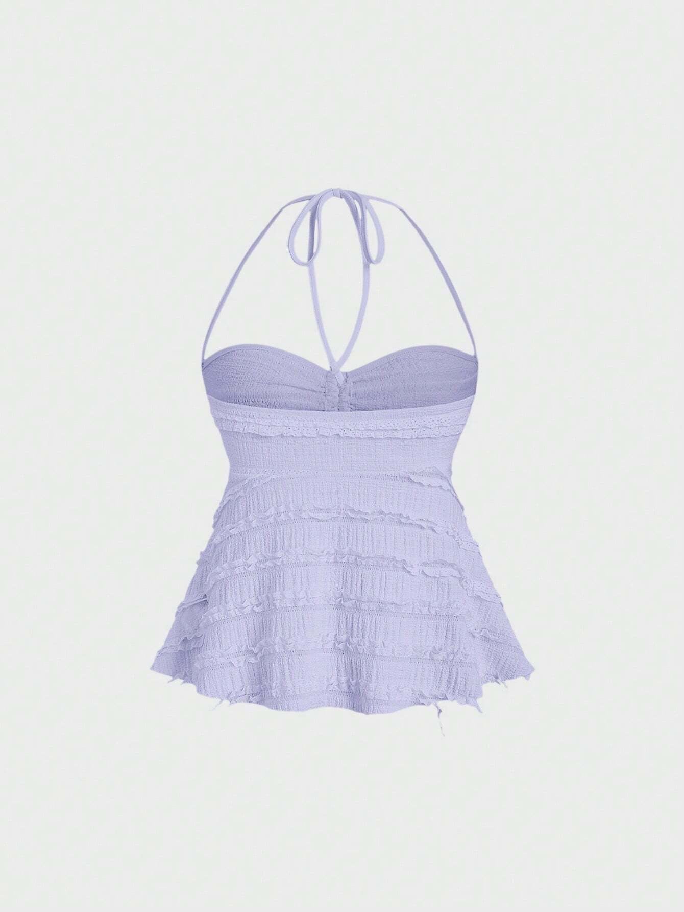 Drawstring Front Halter Top