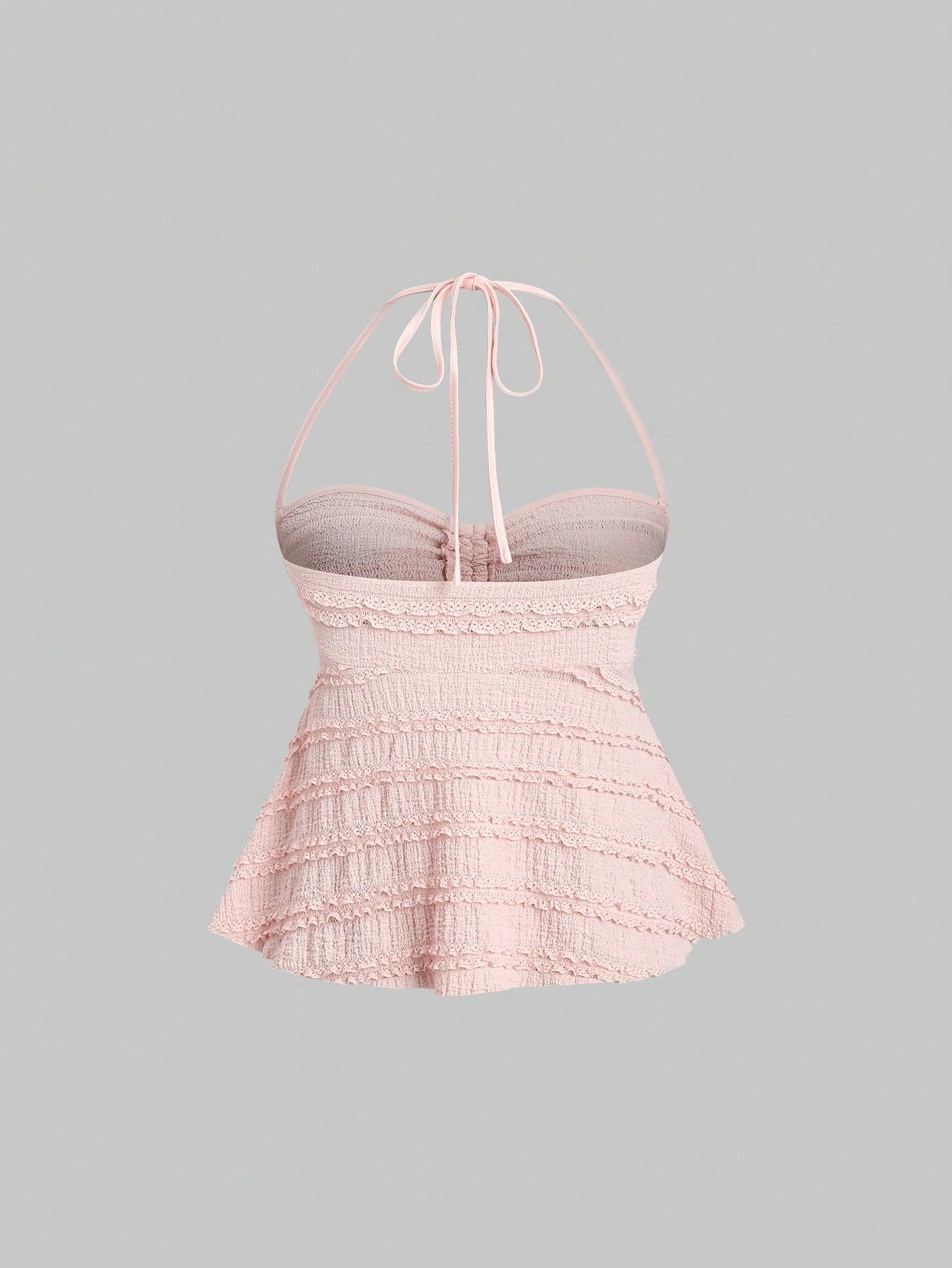 Drawstring Front Halter Top