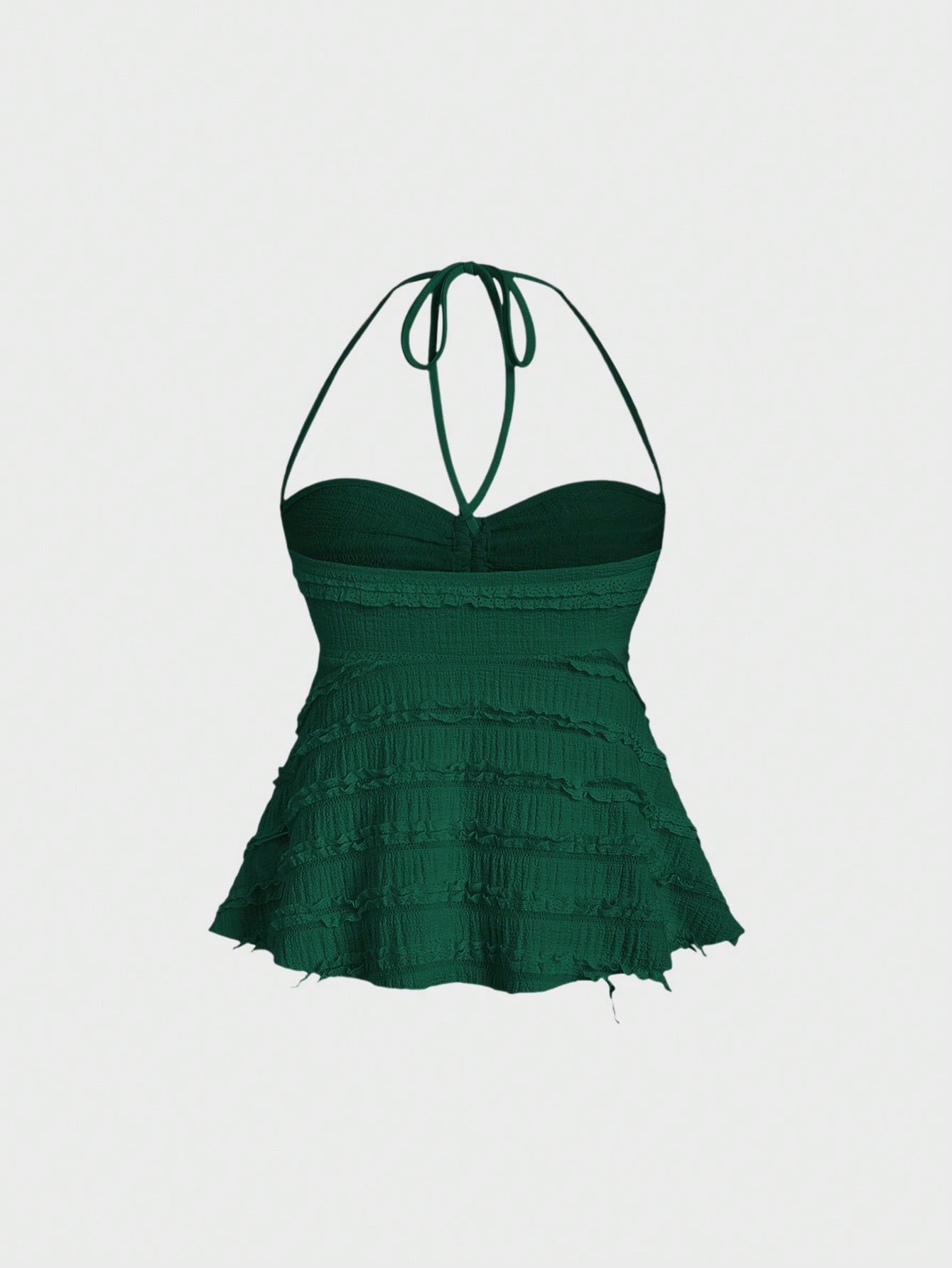 Drawstring Front Halter Top