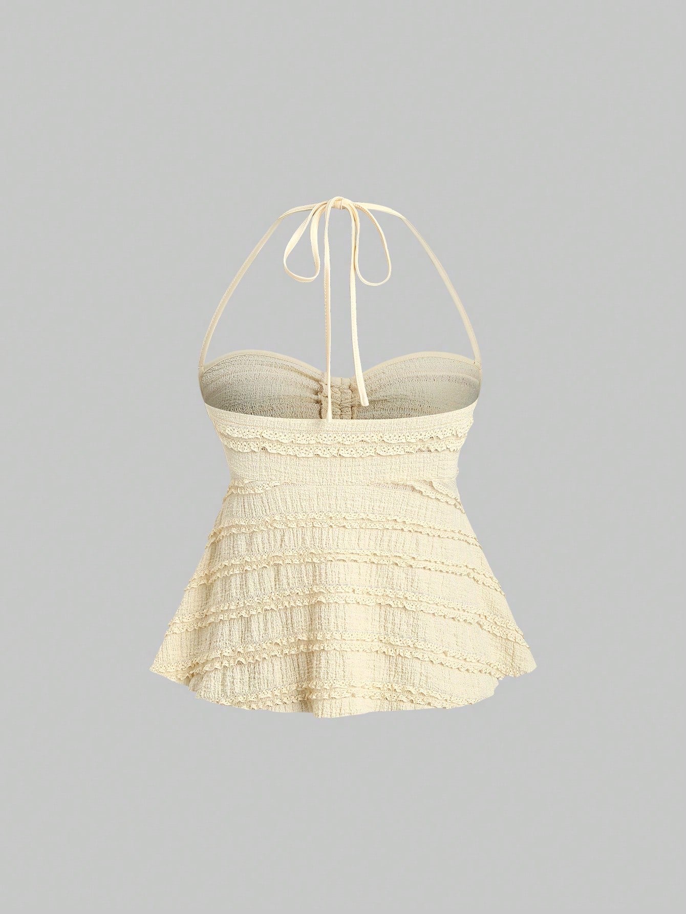 Drawstring Front Halter Top