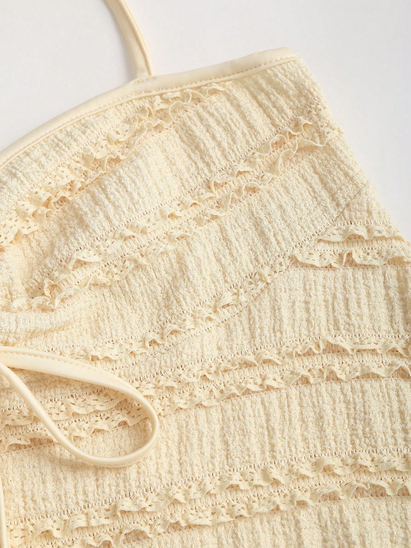 Drawstring Front Halter Top