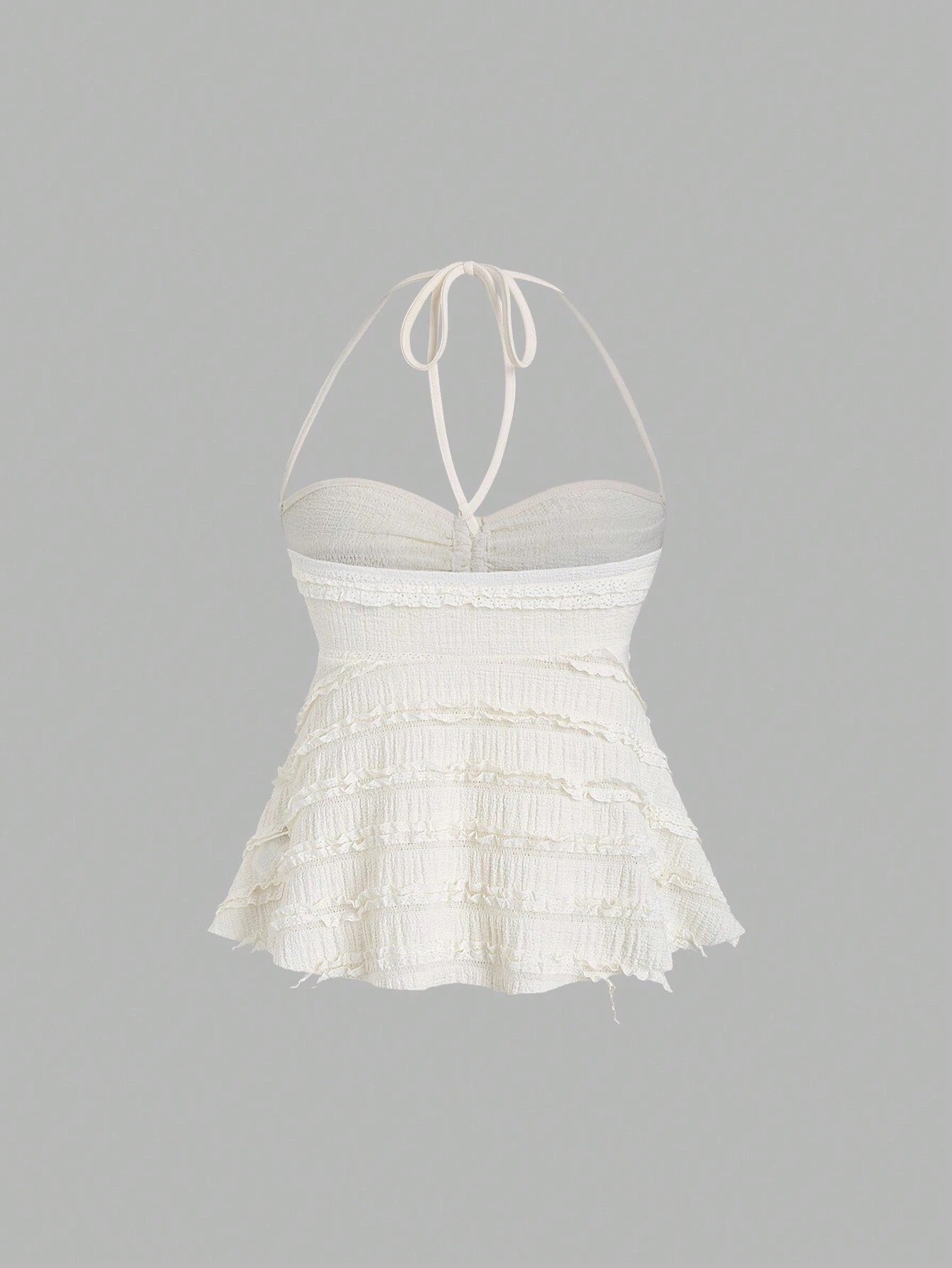 Drawstring Front Halter Top