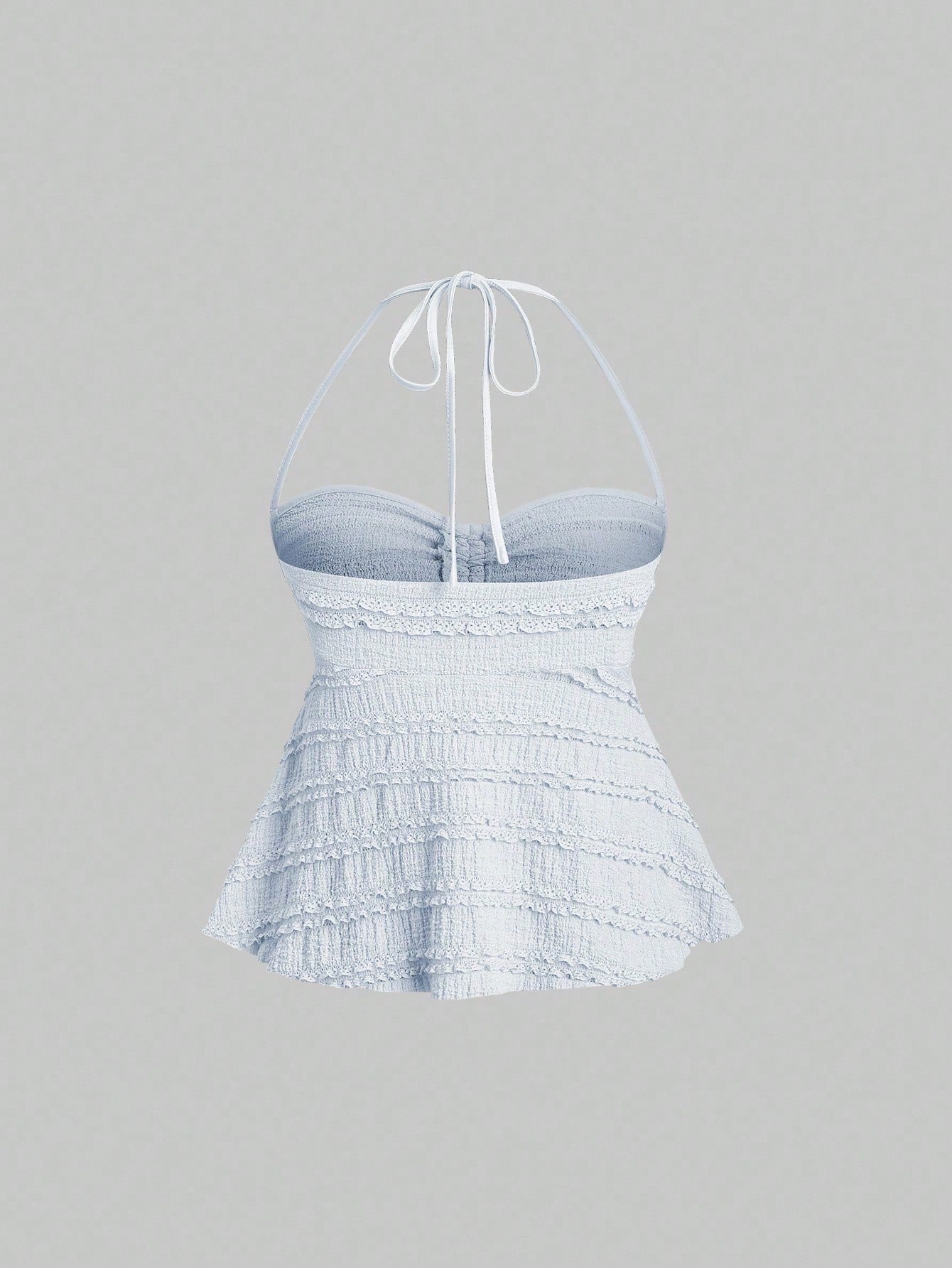 Drawstring Front Halter Top
