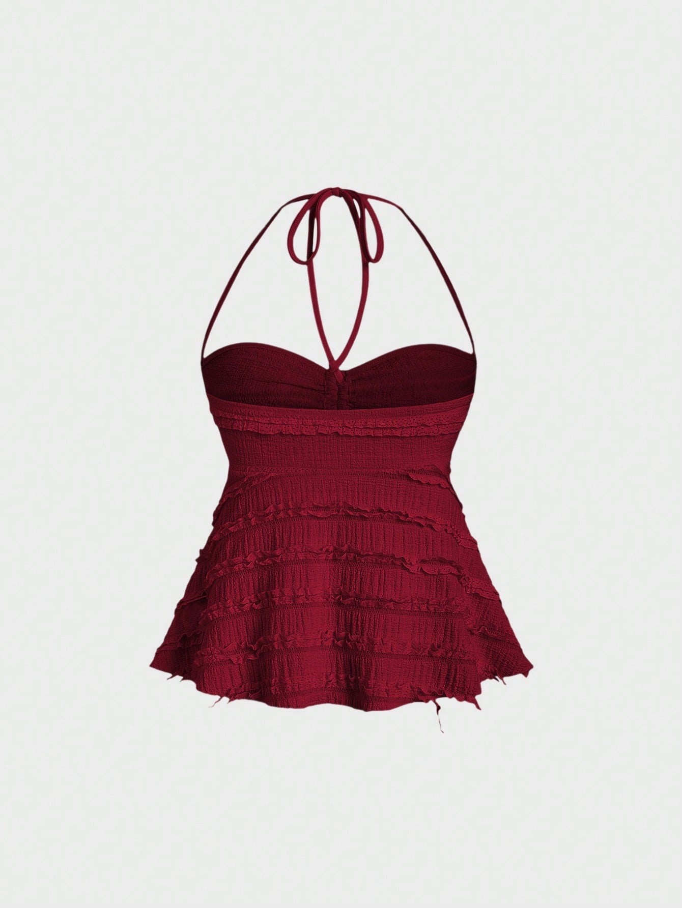 Drawstring Front Halter Top