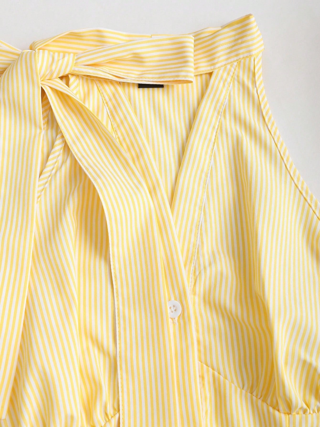 Sleeveless Striped Halter Top