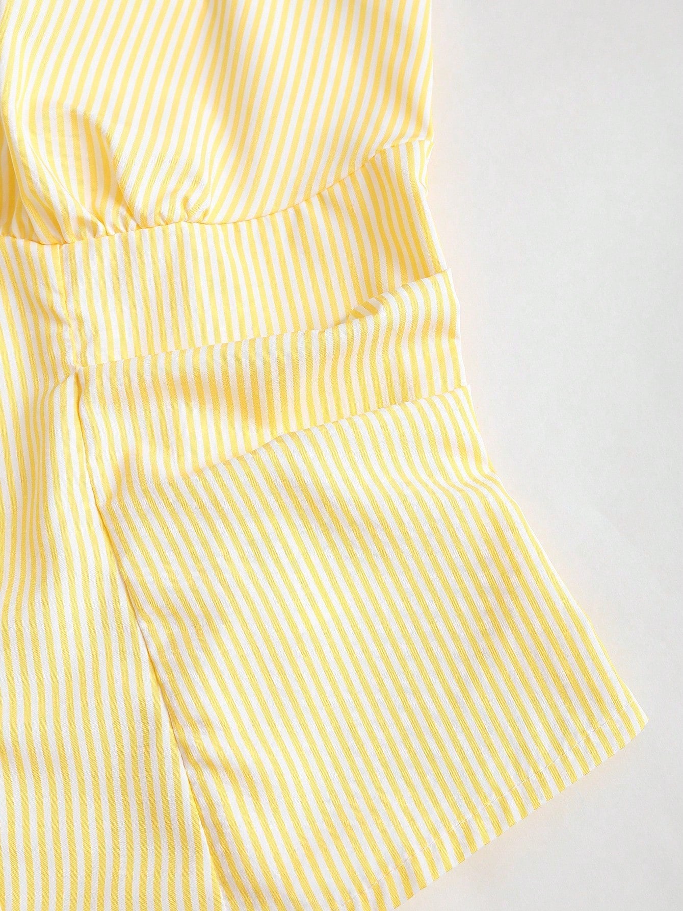 Sleeveless Striped Halter Top