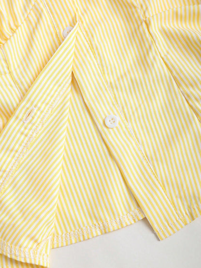 Sleeveless Striped Halter Top
