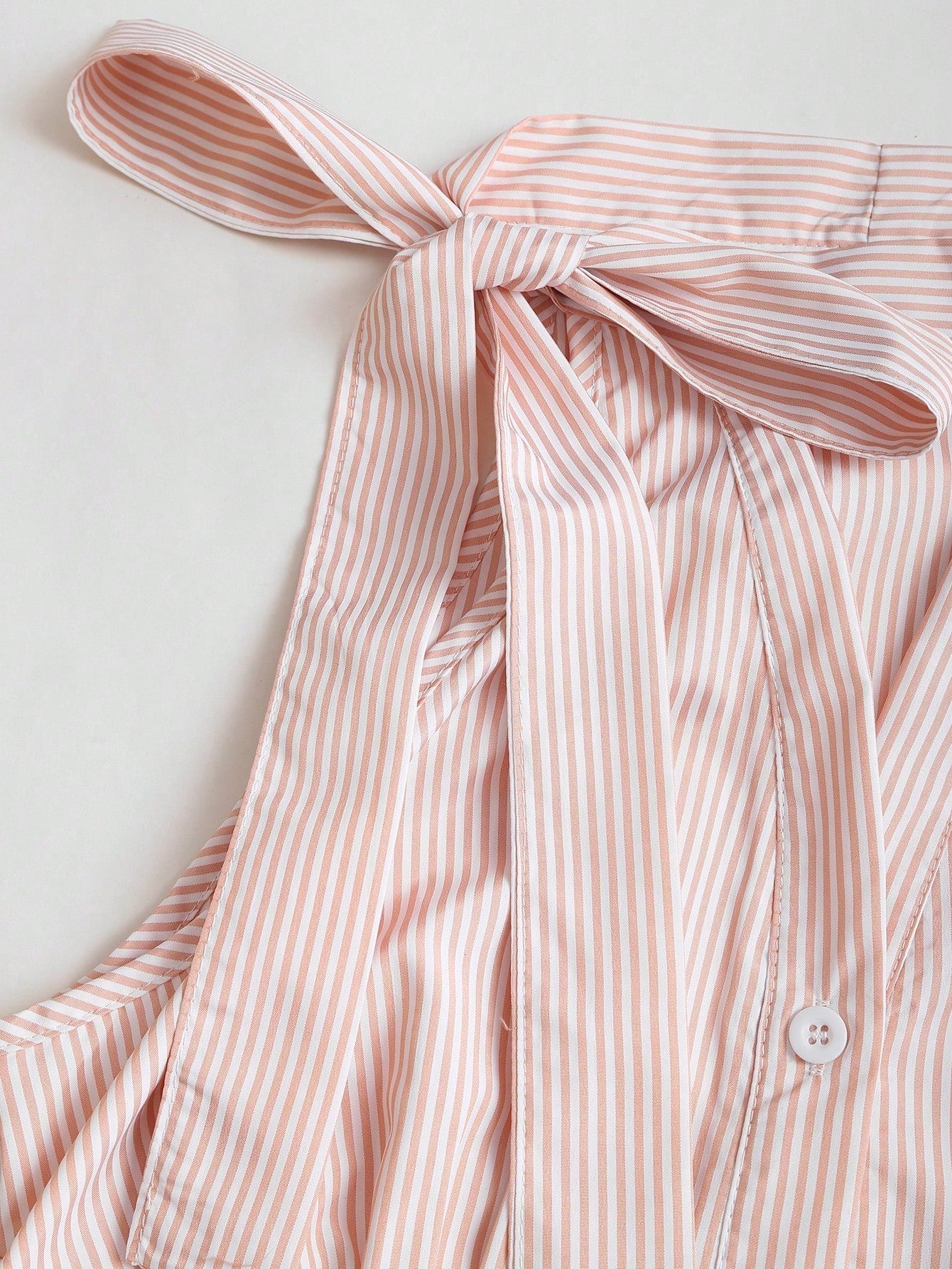 Sleeveless Striped Halter Top
