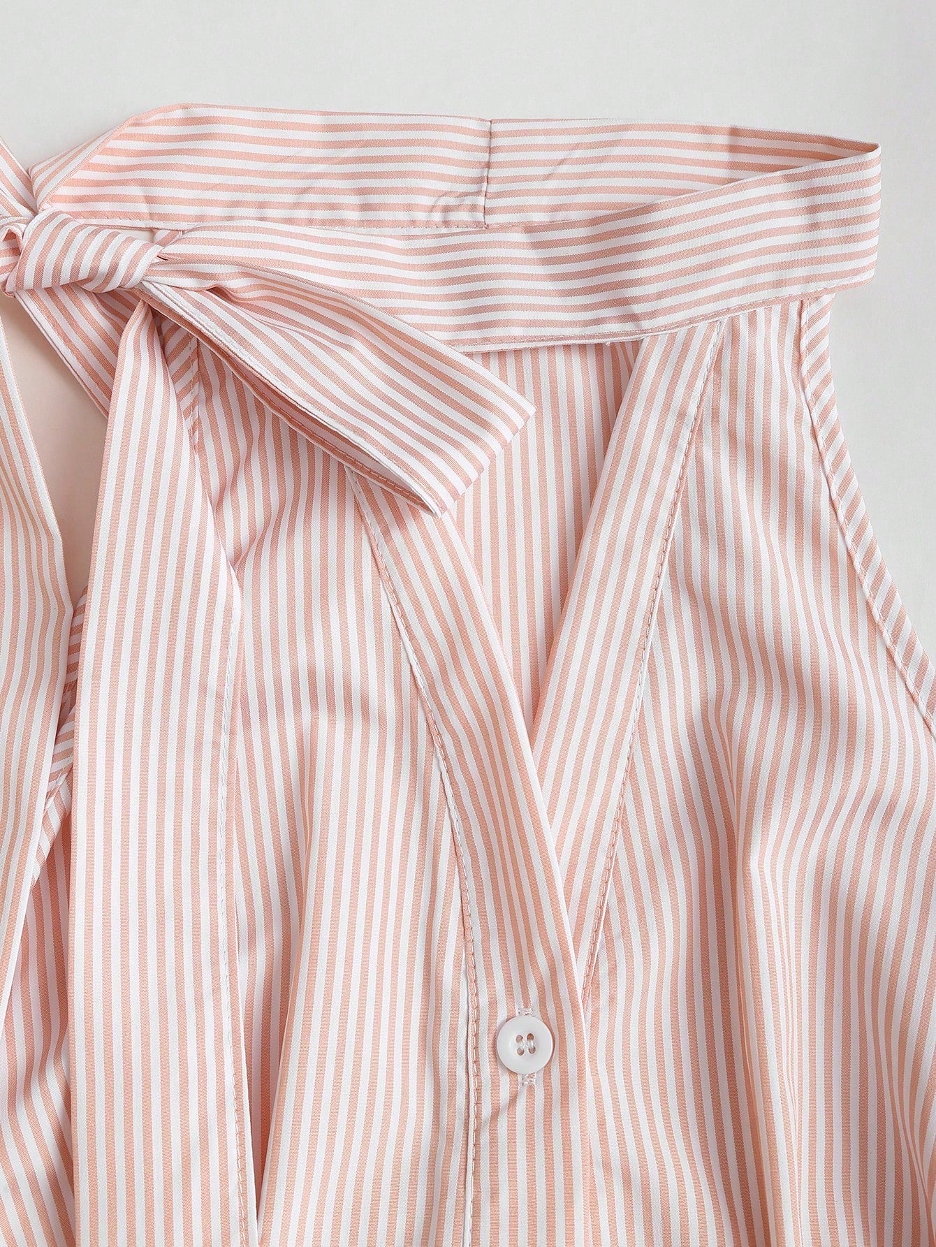 Sleeveless Striped Halter Top