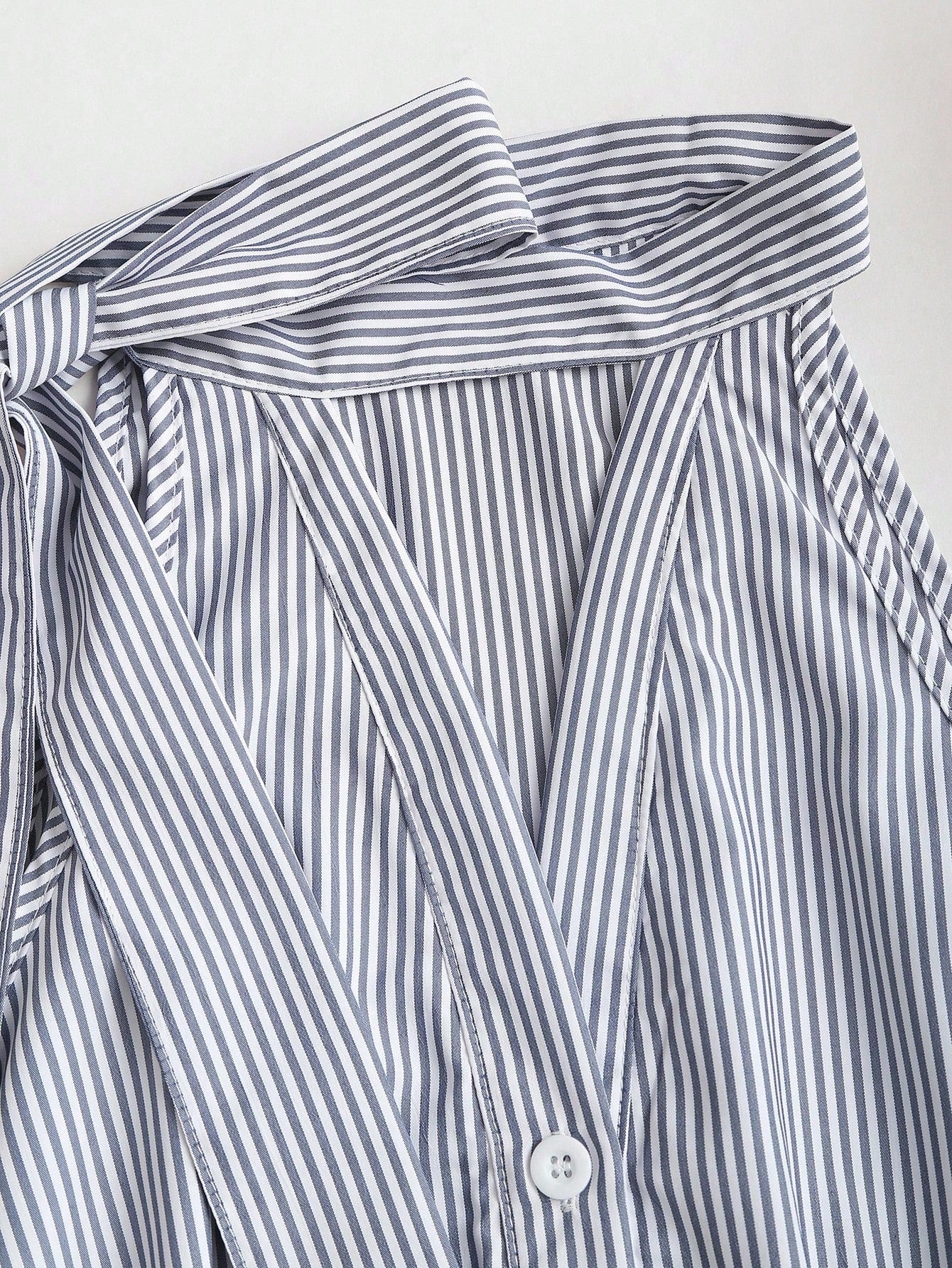 Sleeveless Striped Halter Top