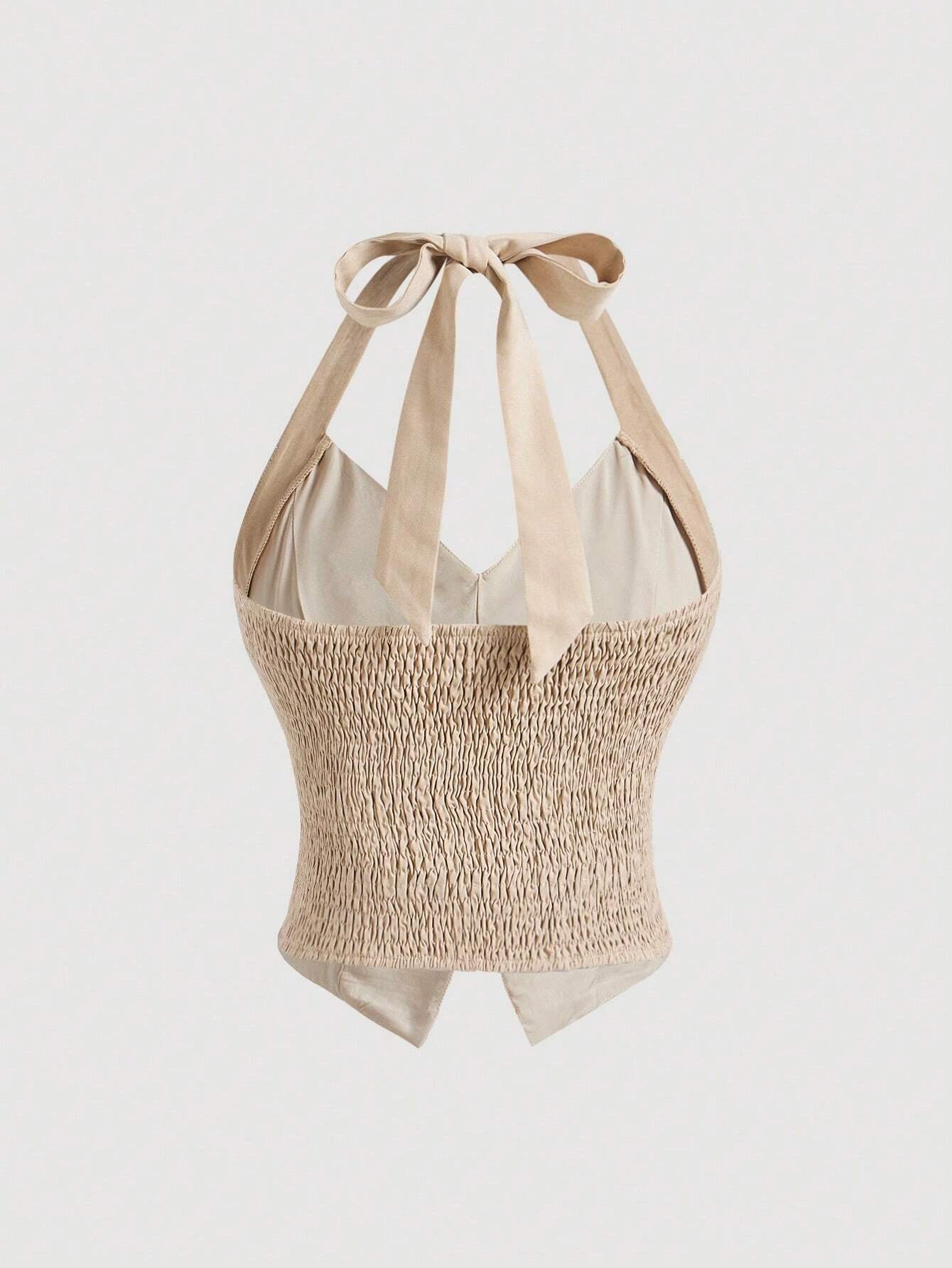 Old Money Floral Halter Top