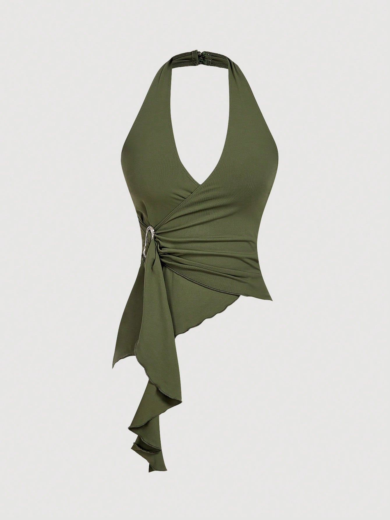 Halter Neck Tie-Up Tank Top