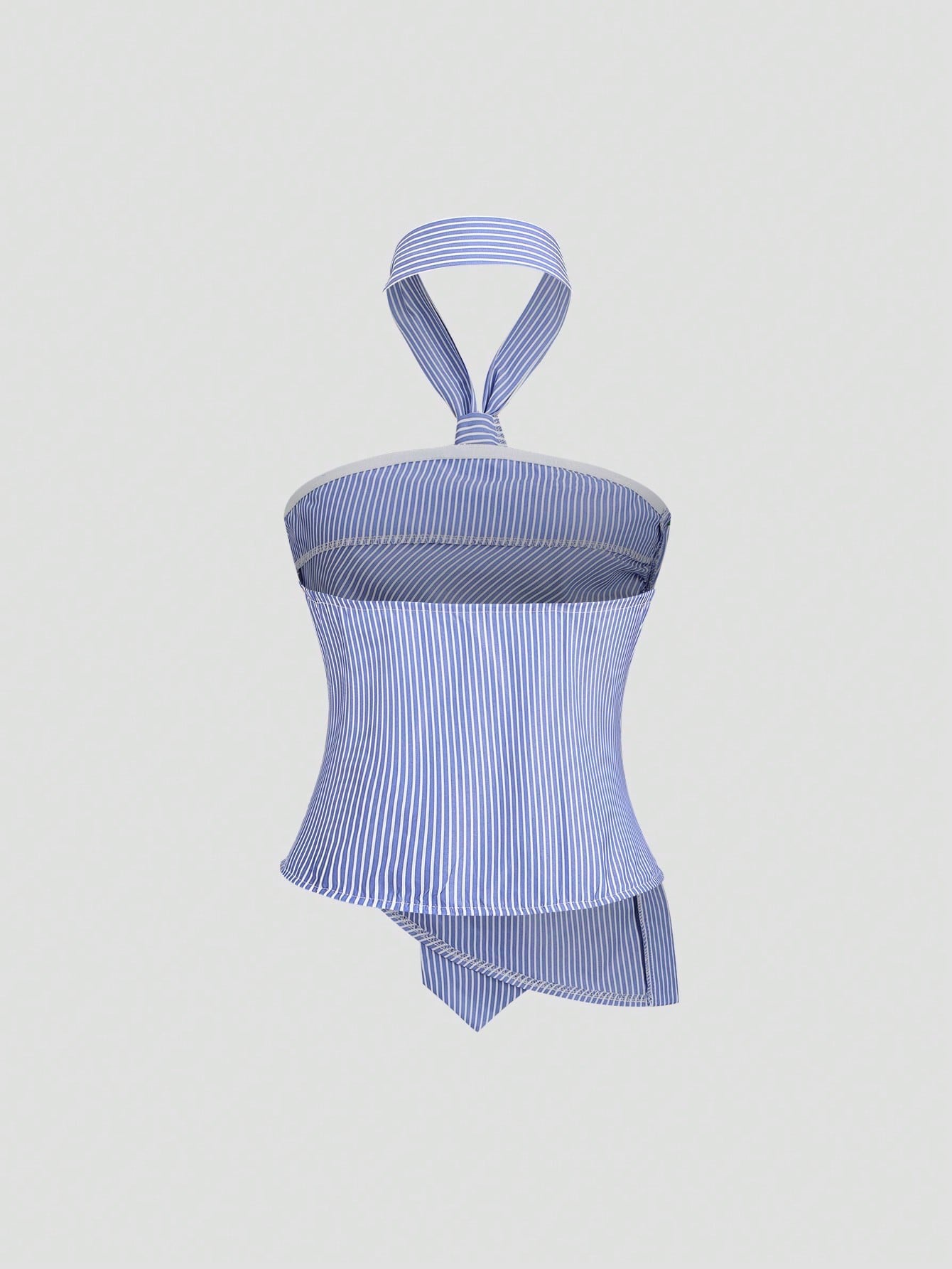 Striped Halter Neck Tank