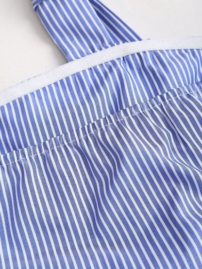 Striped Halter Neck Tank
