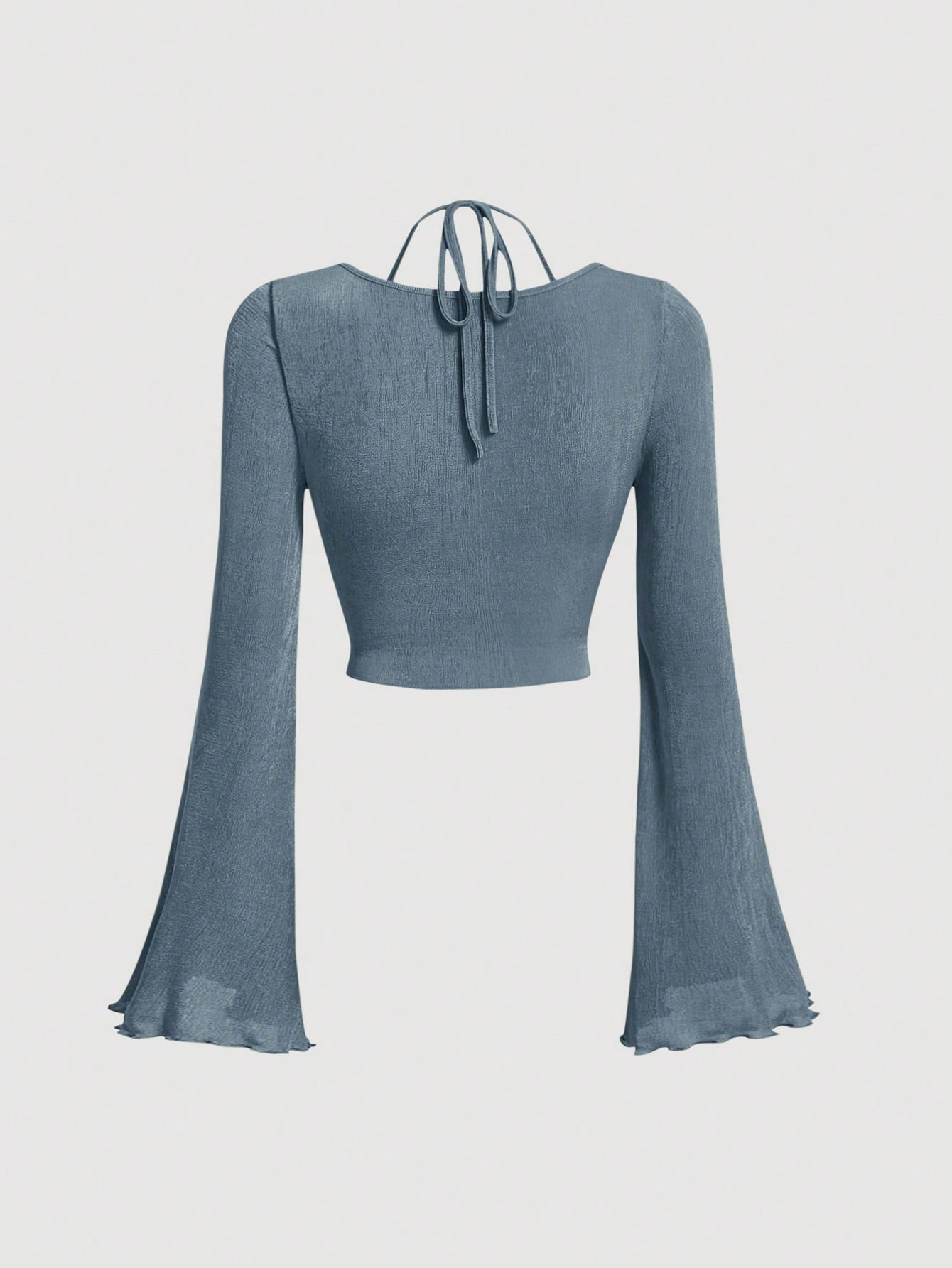 Tie-Back Ruched Halter Top