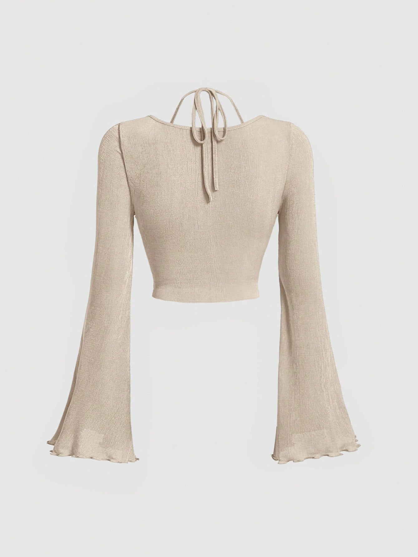 Tie-Back Ruched Halter Top