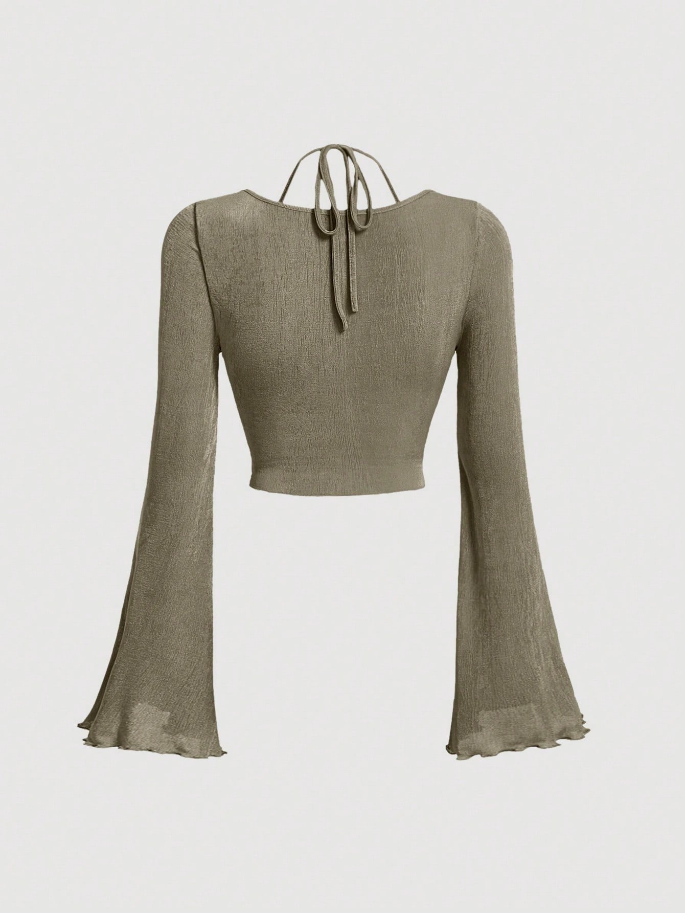 Tie-Back Ruched Halter Top