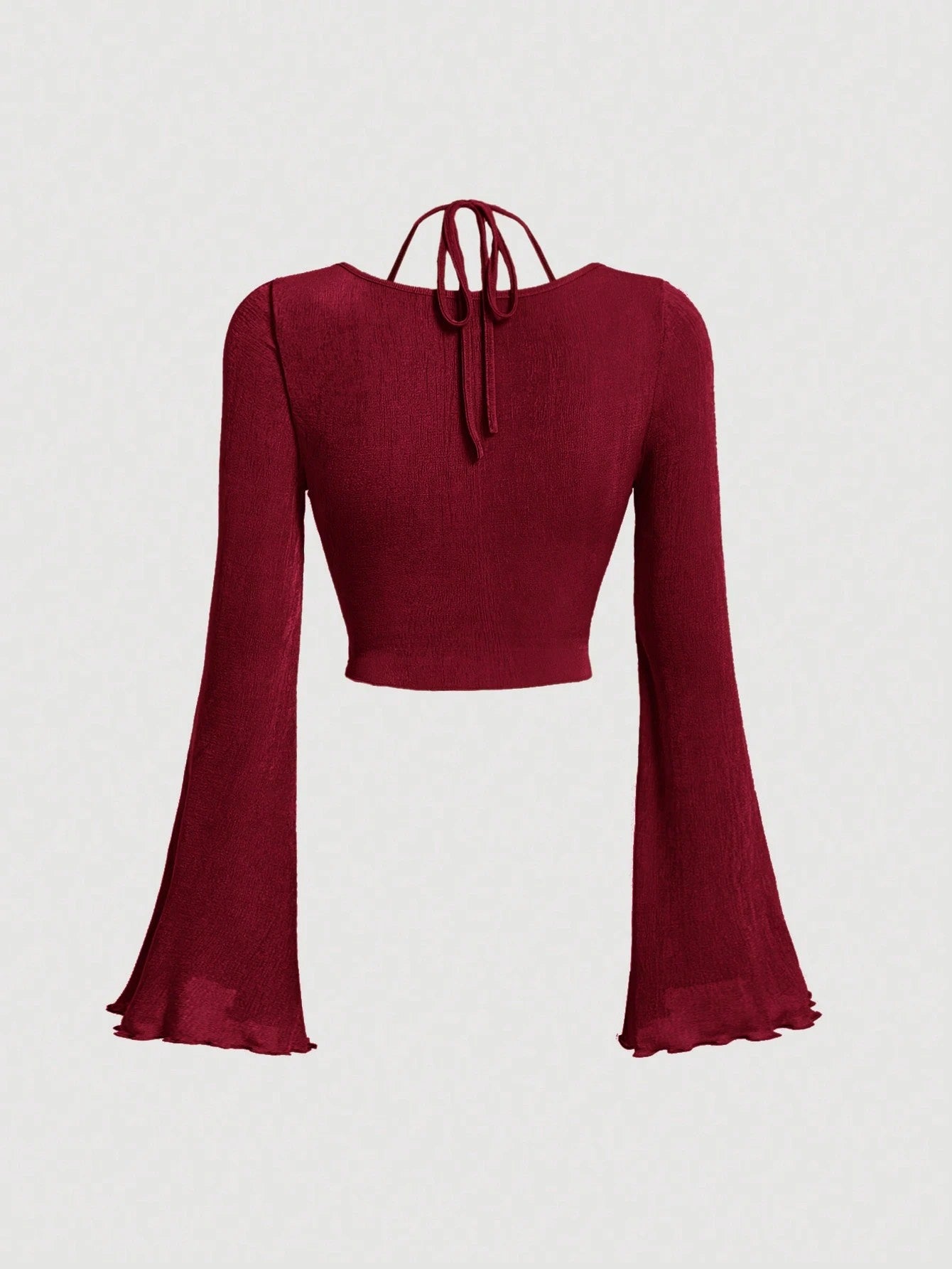 Tie-Back Ruched Halter Top