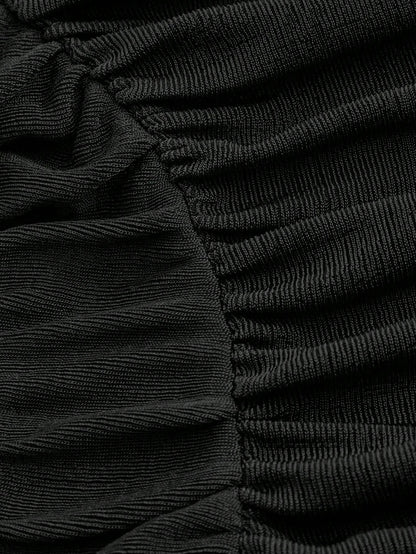 Tie-Back Ruched Halter Top
