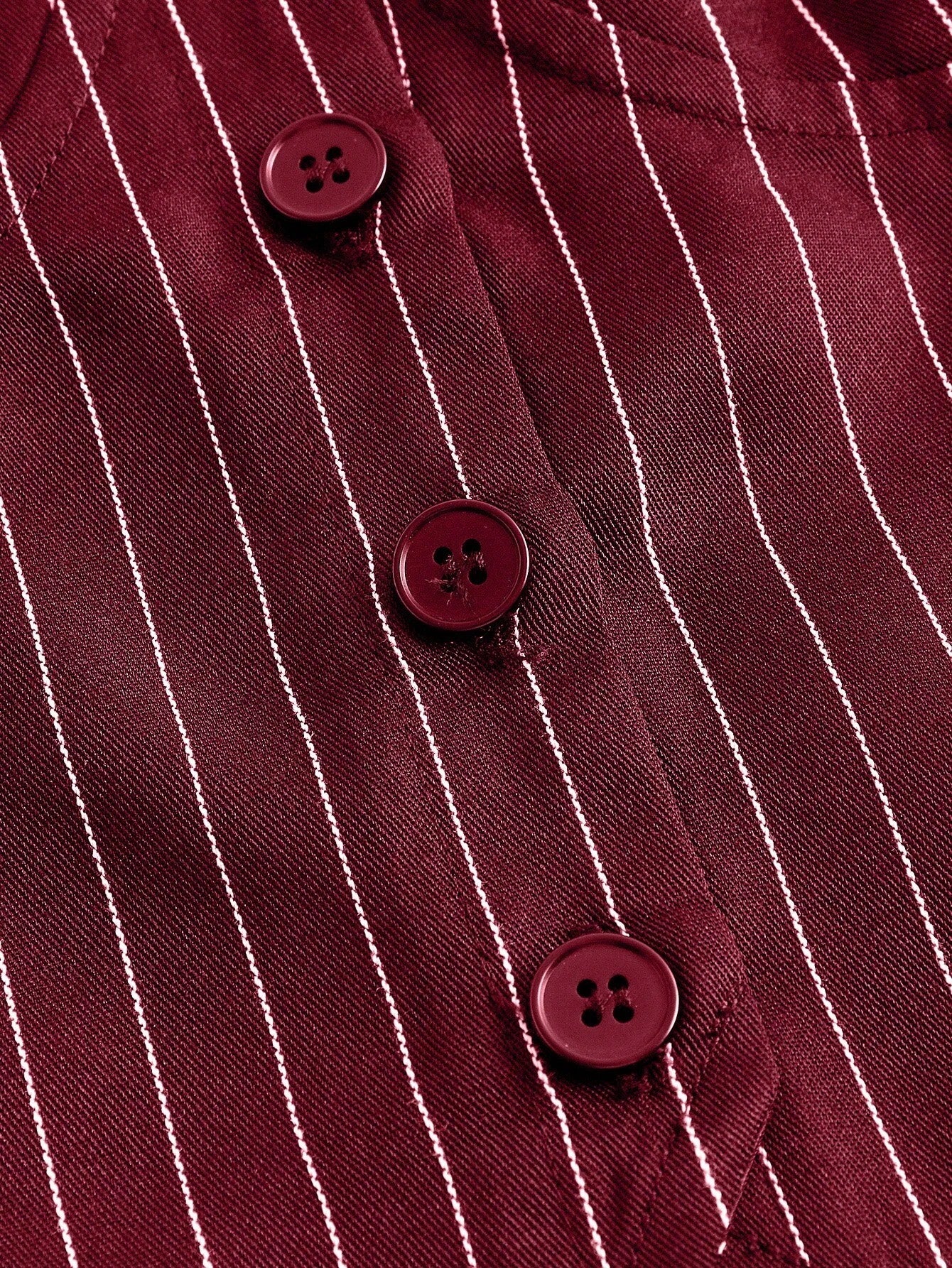 Striped Button-Front Halter