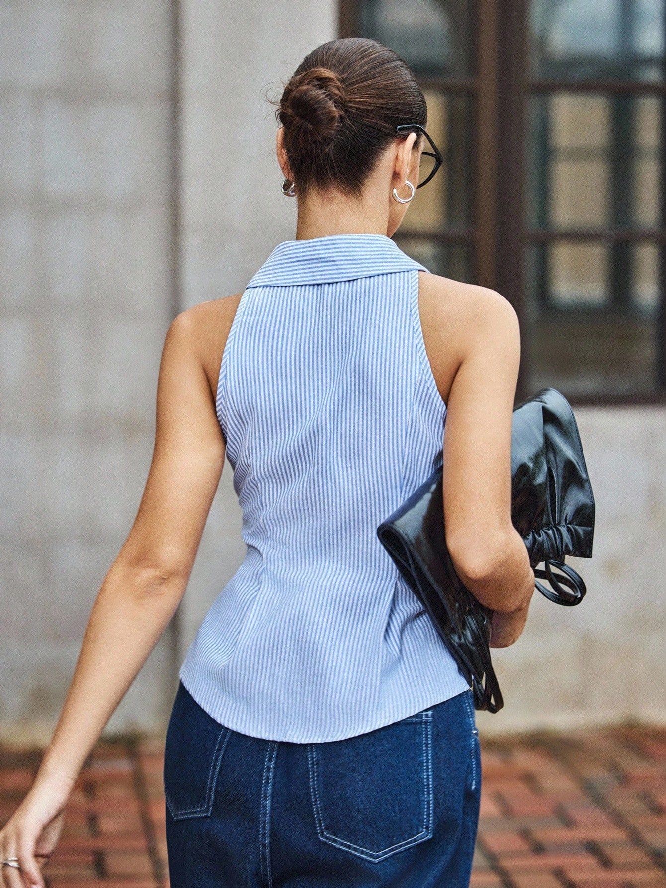 Striped Sleeveless Shirt