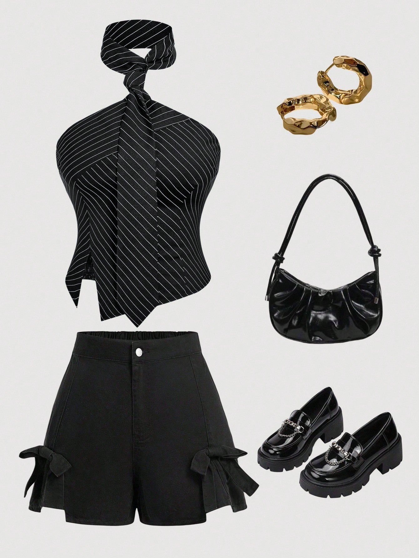 Leopard Halter Neck Slit Top