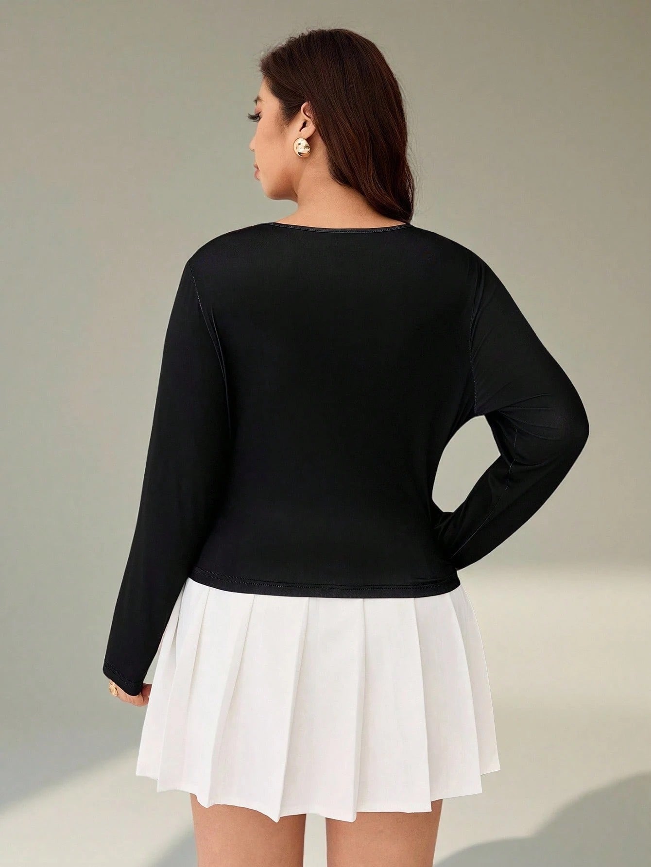 Floral Mesh Long Sleeve T-Shirt