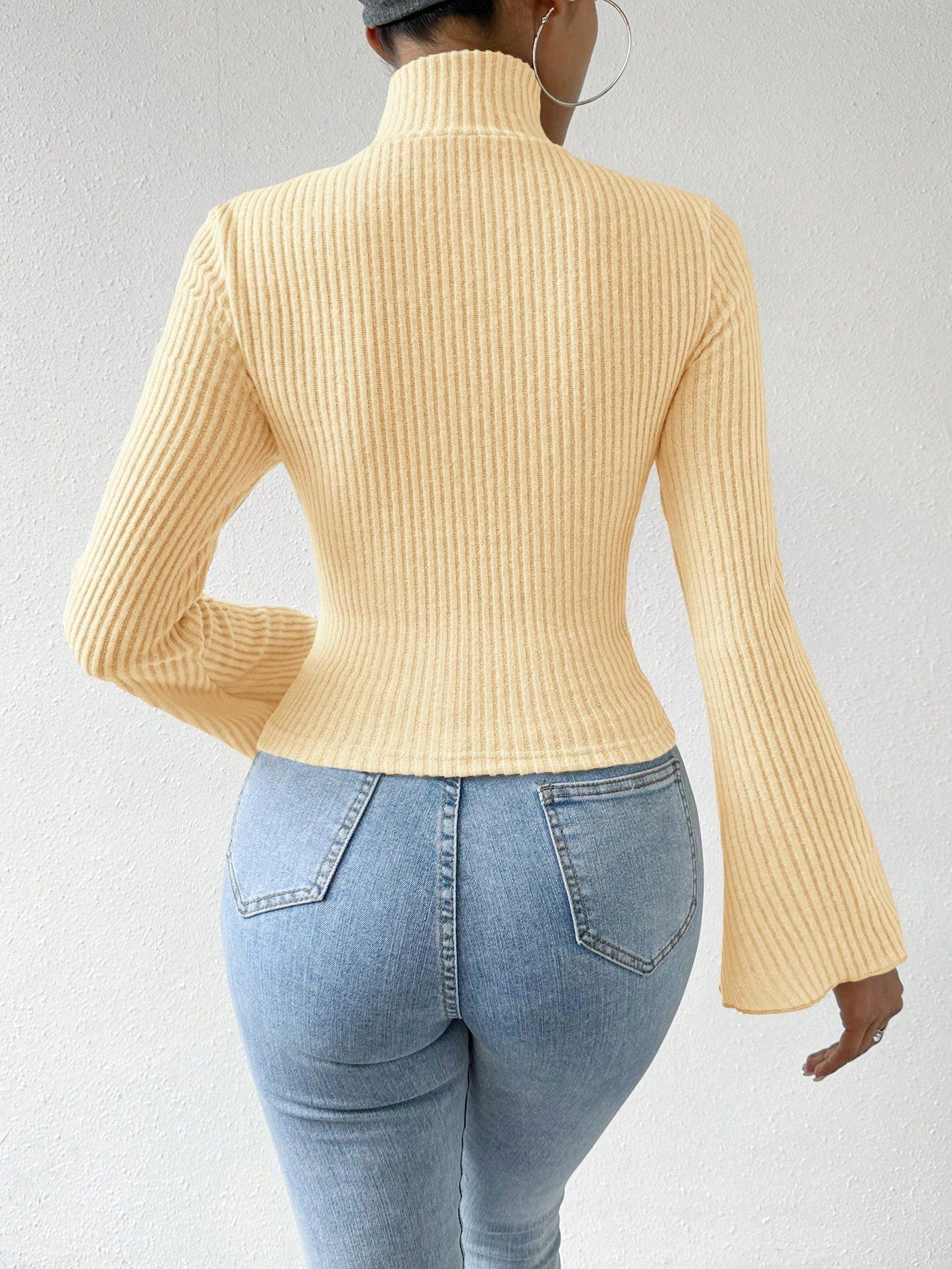 Criss-Cross Ribbed Long Sleeve