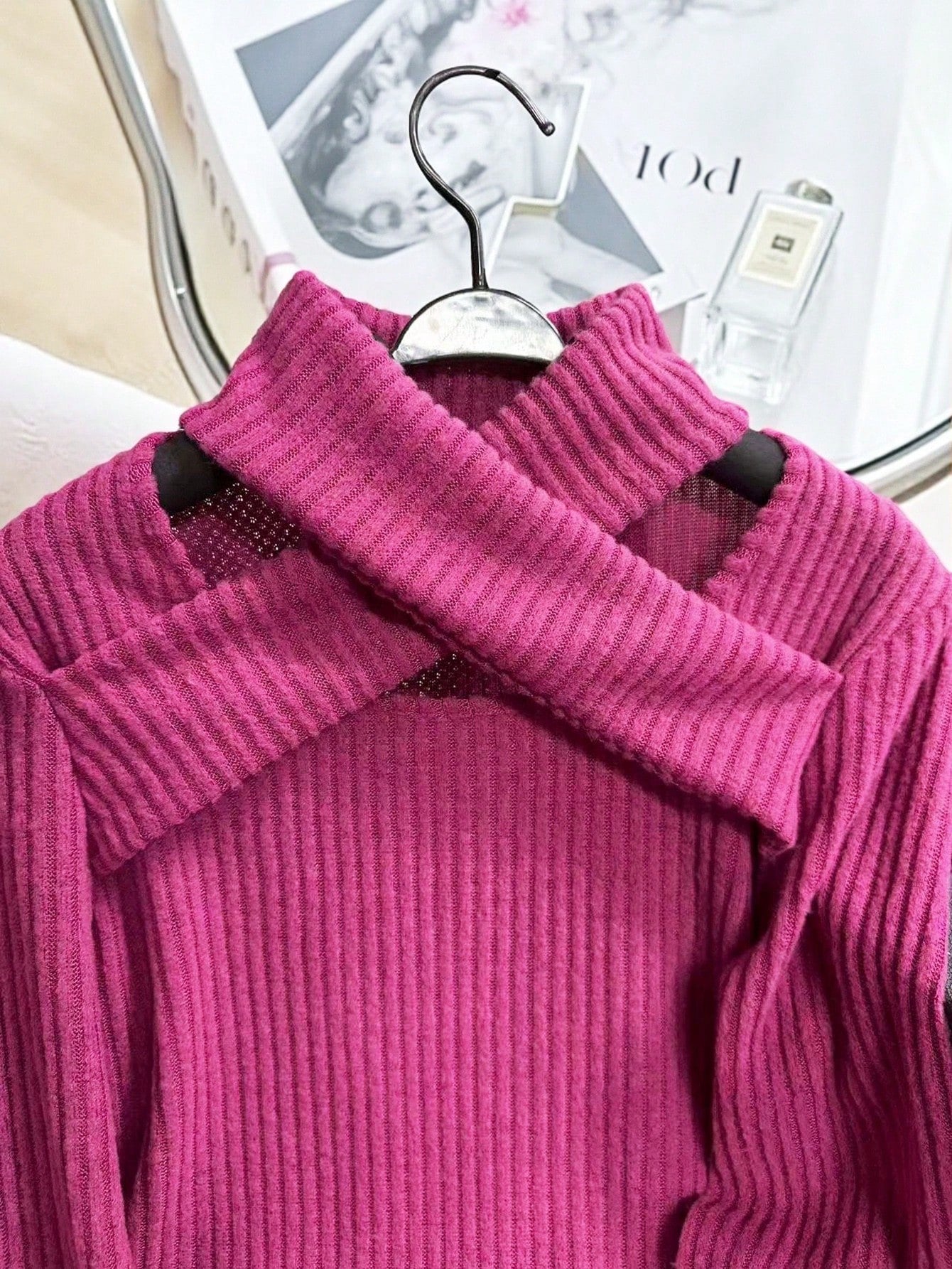 Criss-Cross Ribbed Long Sleeve