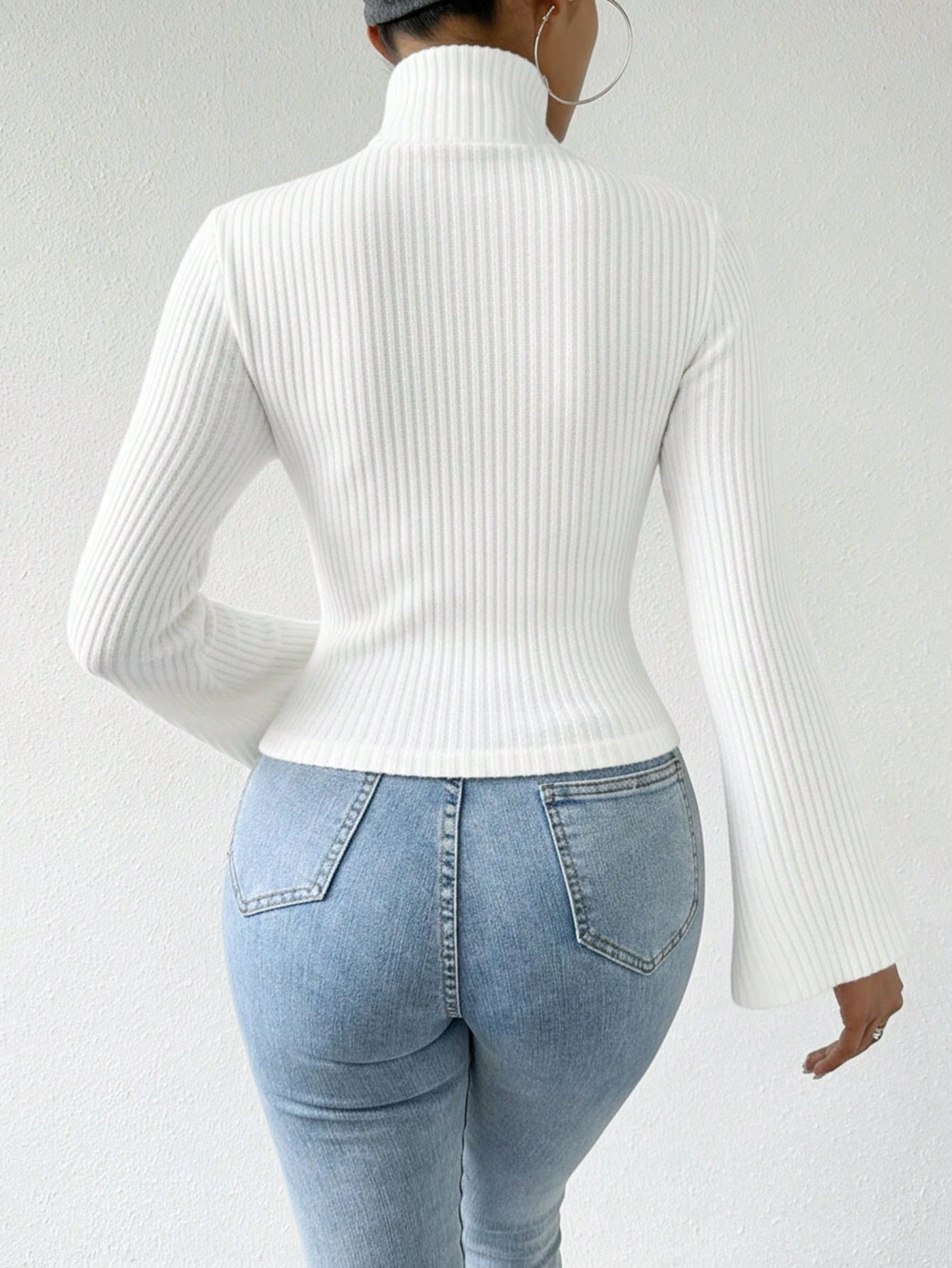 Criss-Cross Ribbed Long Sleeve
