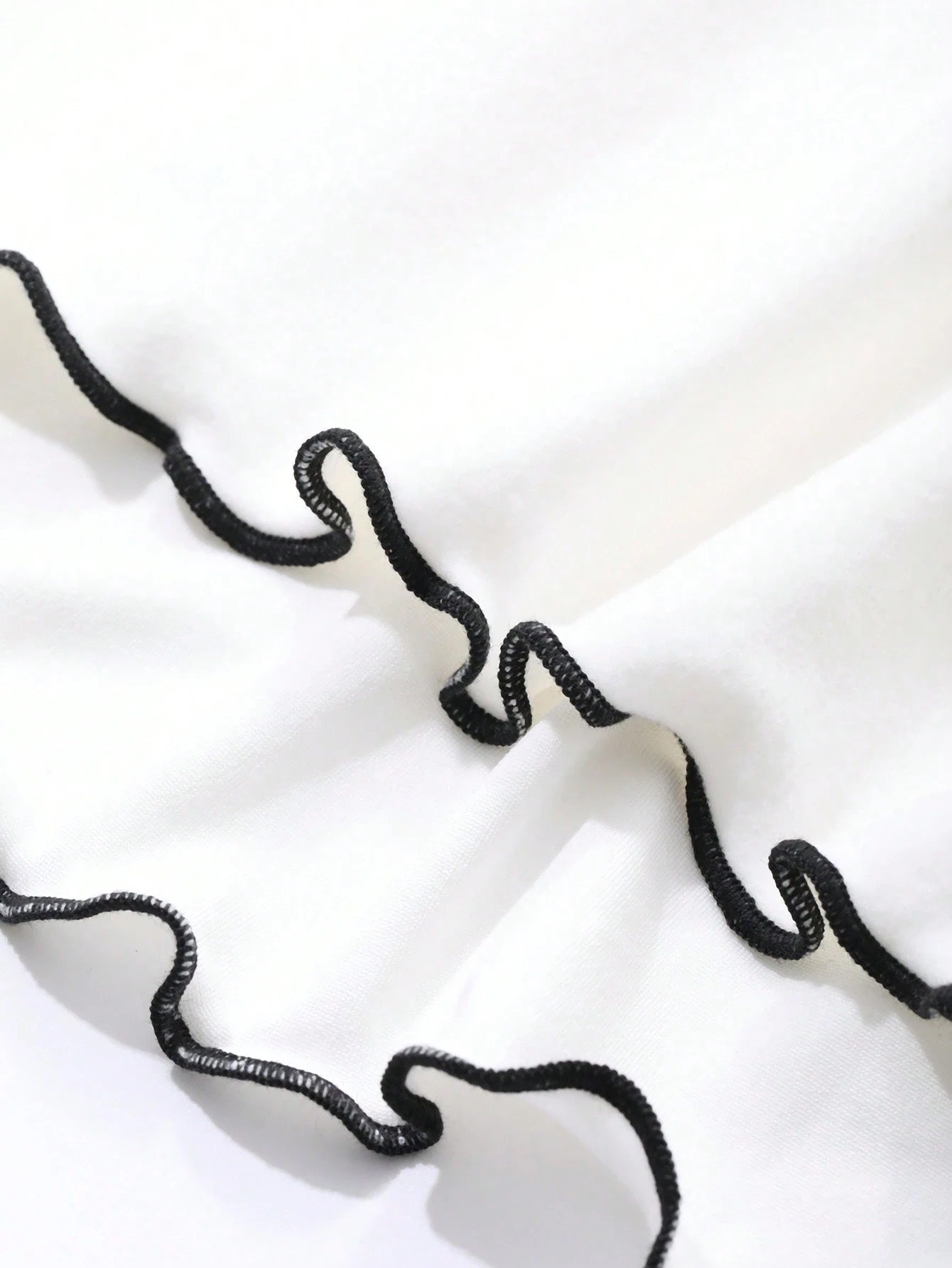 Turtleneck Lace-Trim Long Sleeve