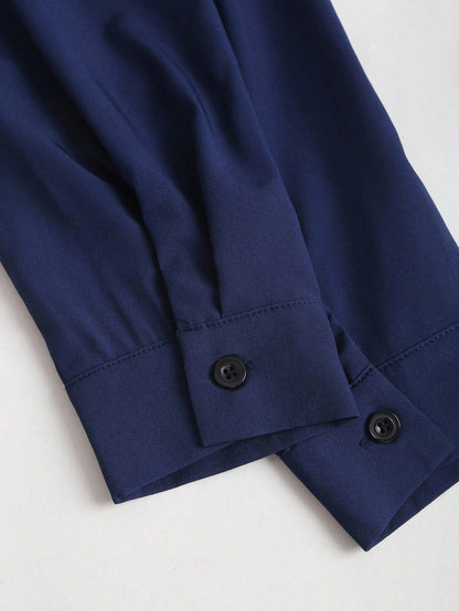 Gigot Sleeve Asymmetrical Shirt
