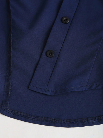 Gigot Sleeve Asymmetrical Shirt