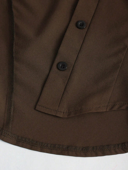 Gigot Sleeve Asymmetrical Shirt