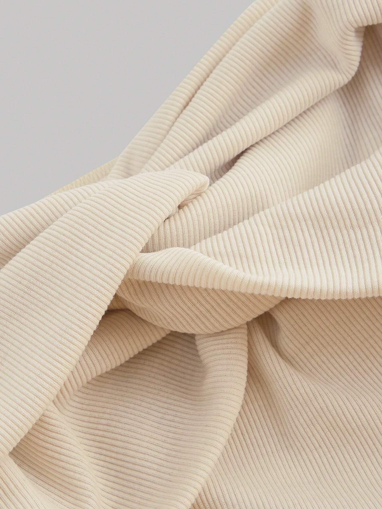 Off-Shoulder Twist Knot Crop