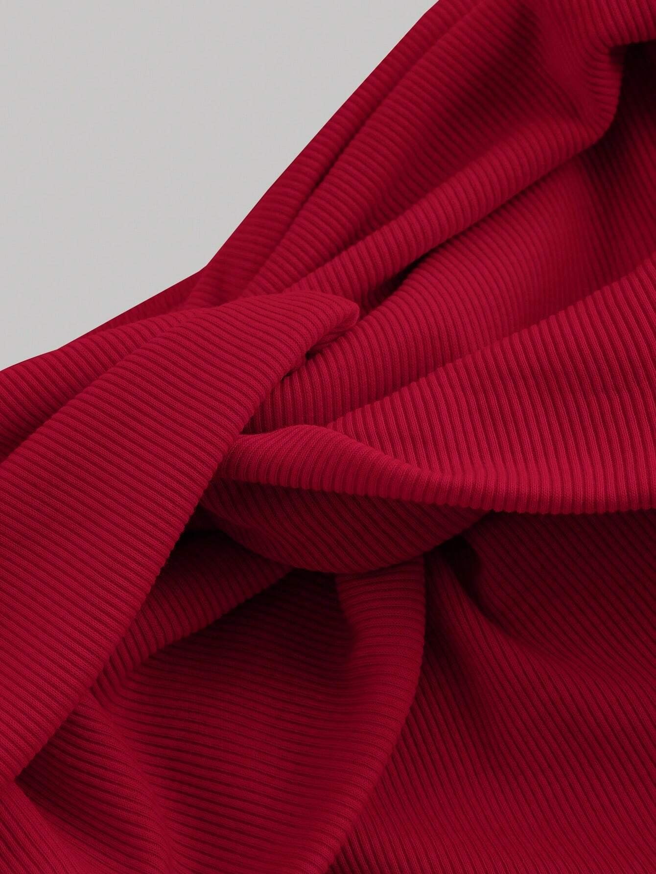 Off-Shoulder Twist Knot Crop