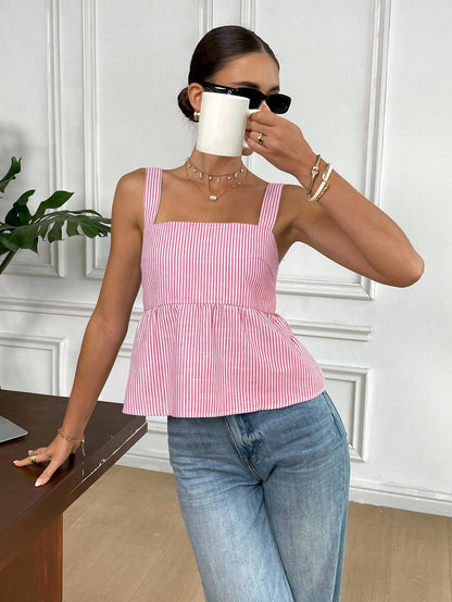 Floral Backless Tie-Up Cami